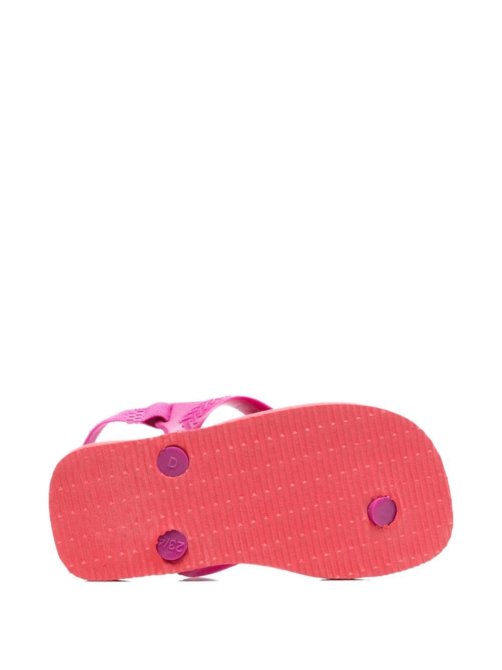 Infradito per bambina Havaianas Kids fucsia con cinturino posteriore 4140577 4380 HAVAIANAS KIDS