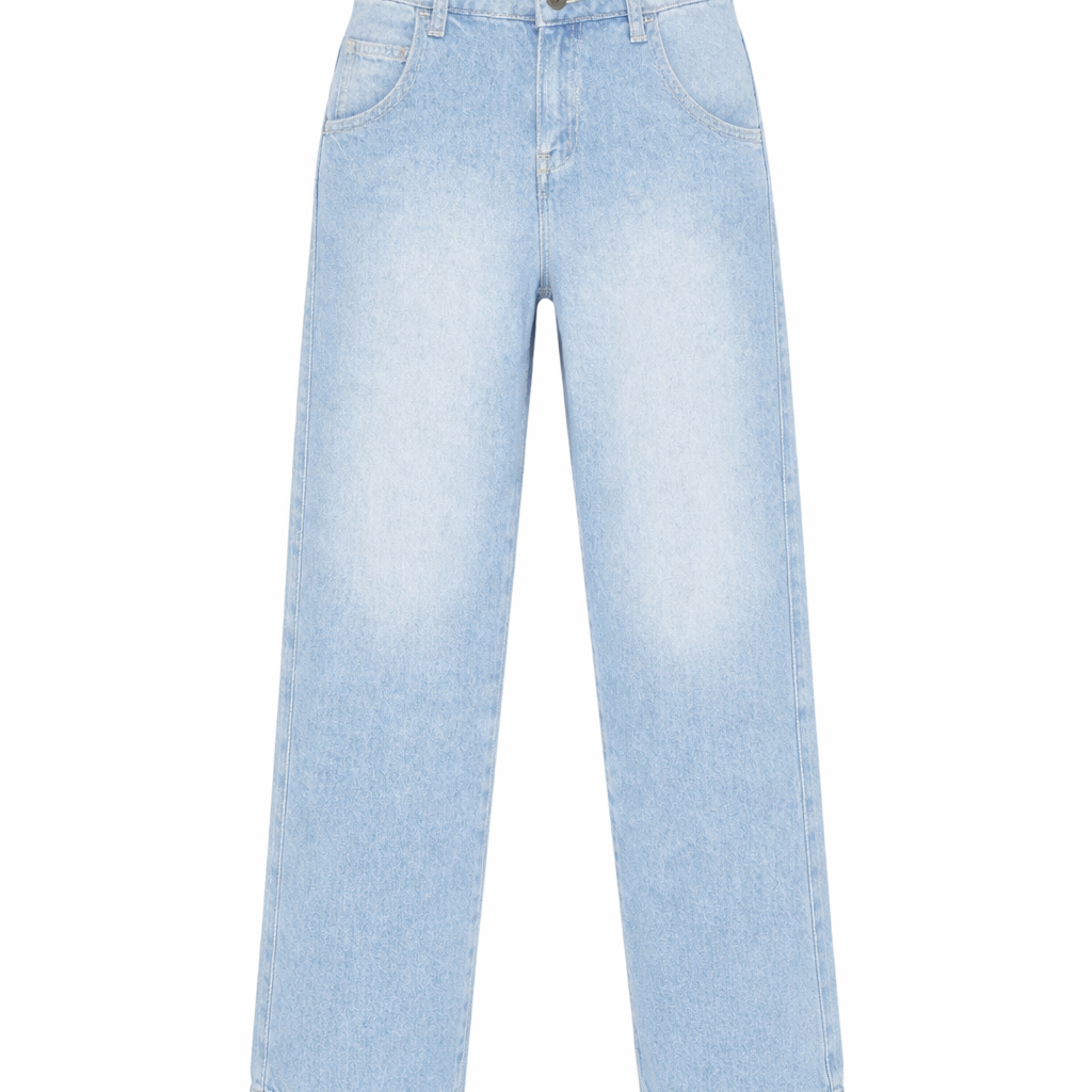 Pantaloni per bambino Emporio Armani Kids denim con logo Aquila sul retro EB000935 AF21778 MB003 EMPORIO ARMANI KIDS