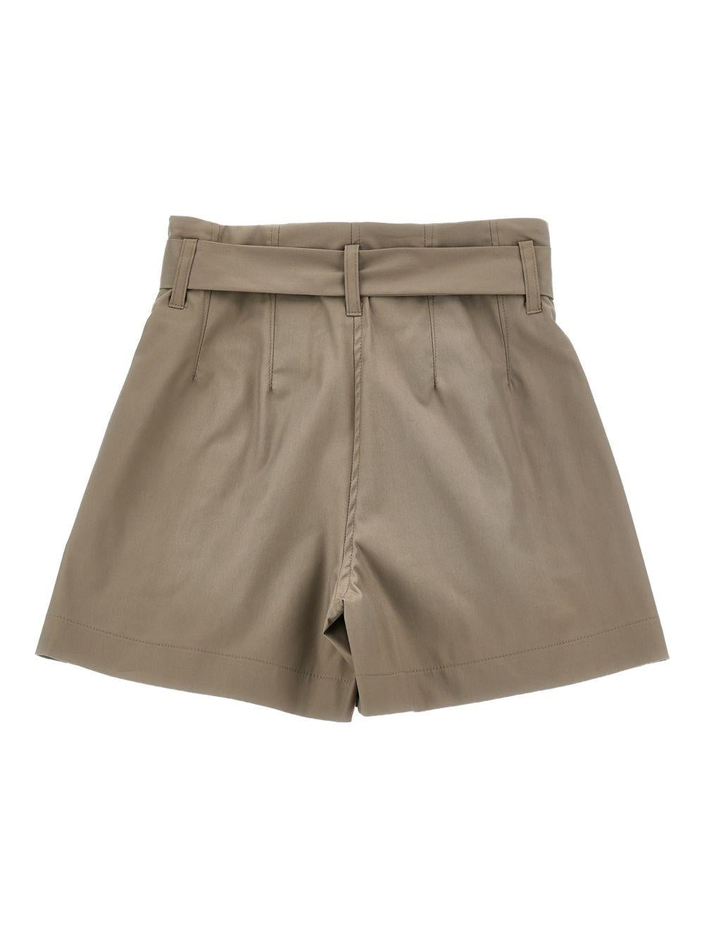 Shorts per bambina Philosophy Di Lorenzo Serafini Kids beige con pieghe I1G404 7301 0007 PHILOSOPHY