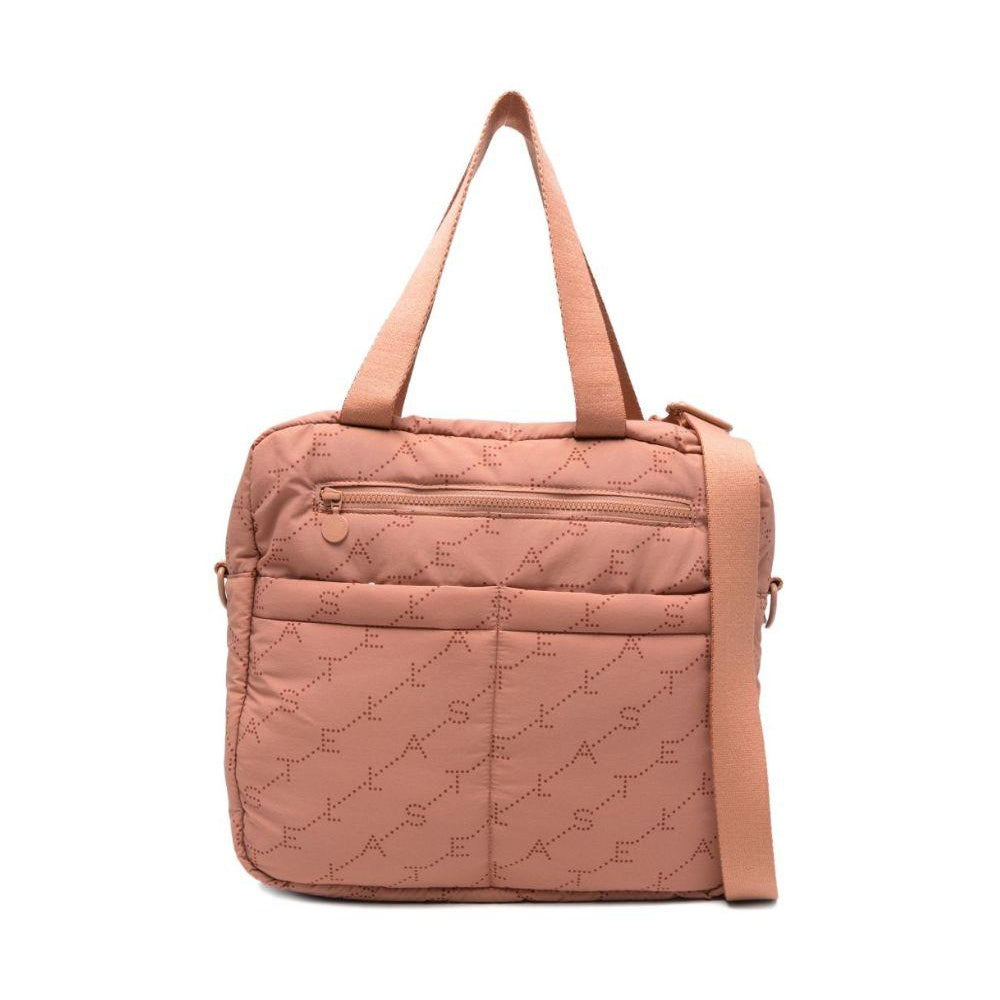Borsa fasciatoio per bambina Stella McCartney Kids rosa pesca con logo all-over TY0548 Z3652 319 STELLA McCARTNEY KIDS
