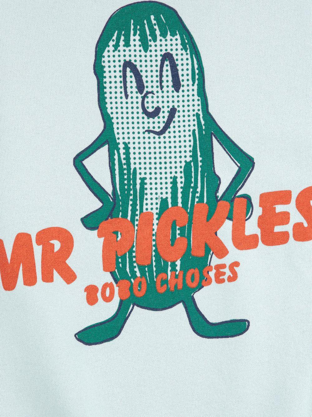 Felpa per bambino Bobo Choses azzurra con stampa grafica Mr. Pickles sul retro B126AC049 451 BOBO CHOSES KIDS
