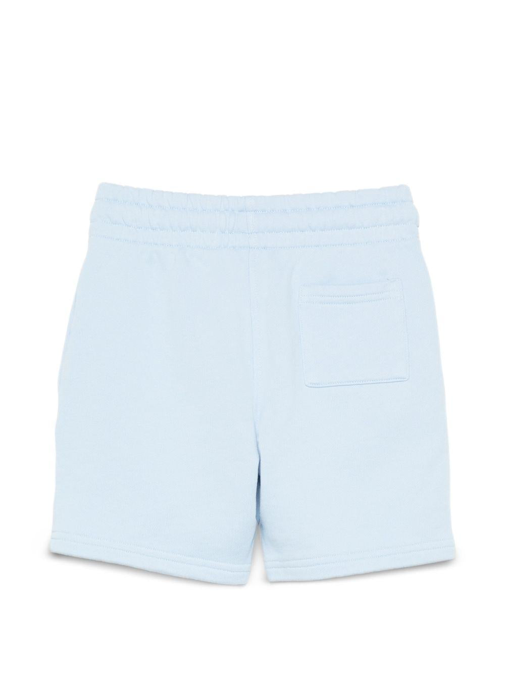 Shorts per bambino Casablanca Kids azzurro chiaro con tasca posteriore con toppa KPF26JTR26602 CASAWAY CASABLANCA KIDS