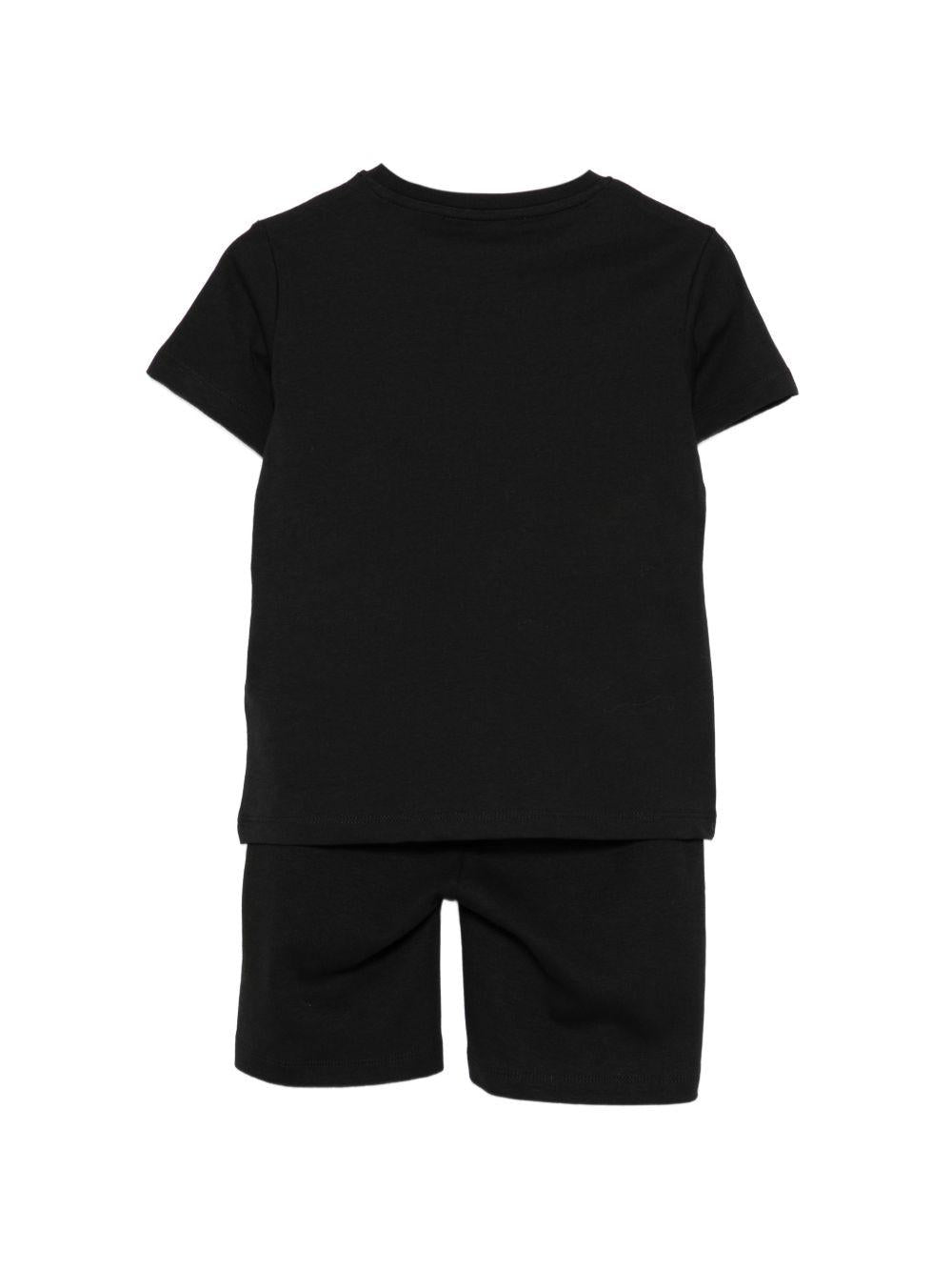 Set 2 pezzi per bambino John Richmond Junior neri con dettaglio logo RBP26018CJ BLACK JOHN RICHMOND JUNIOR