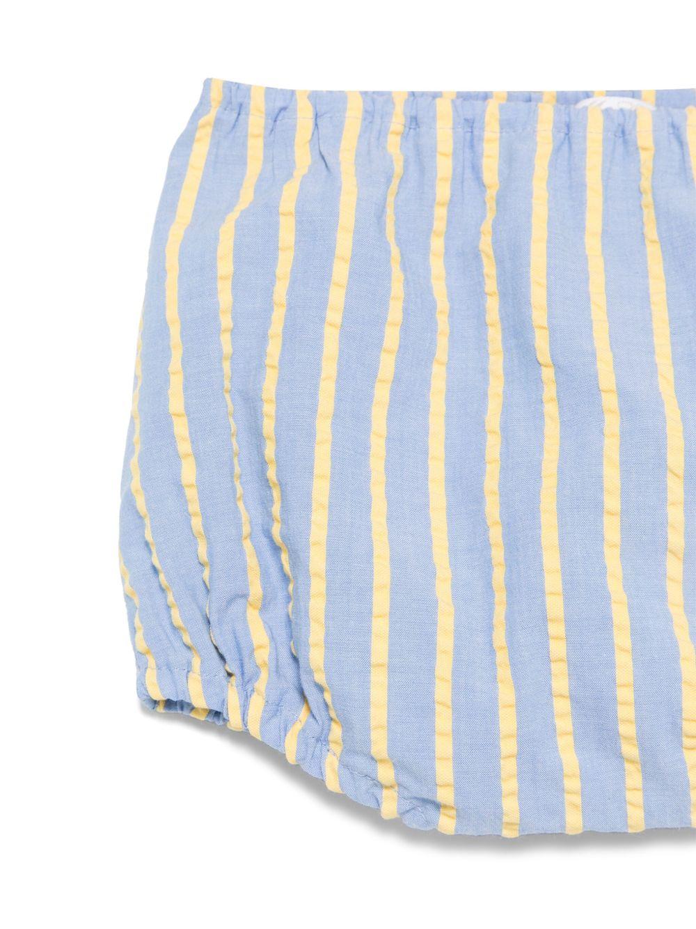 Pantaloncini per neonata Mariella Ferrari azzurro a righe PLE5 025 MARIELLA FERRARI