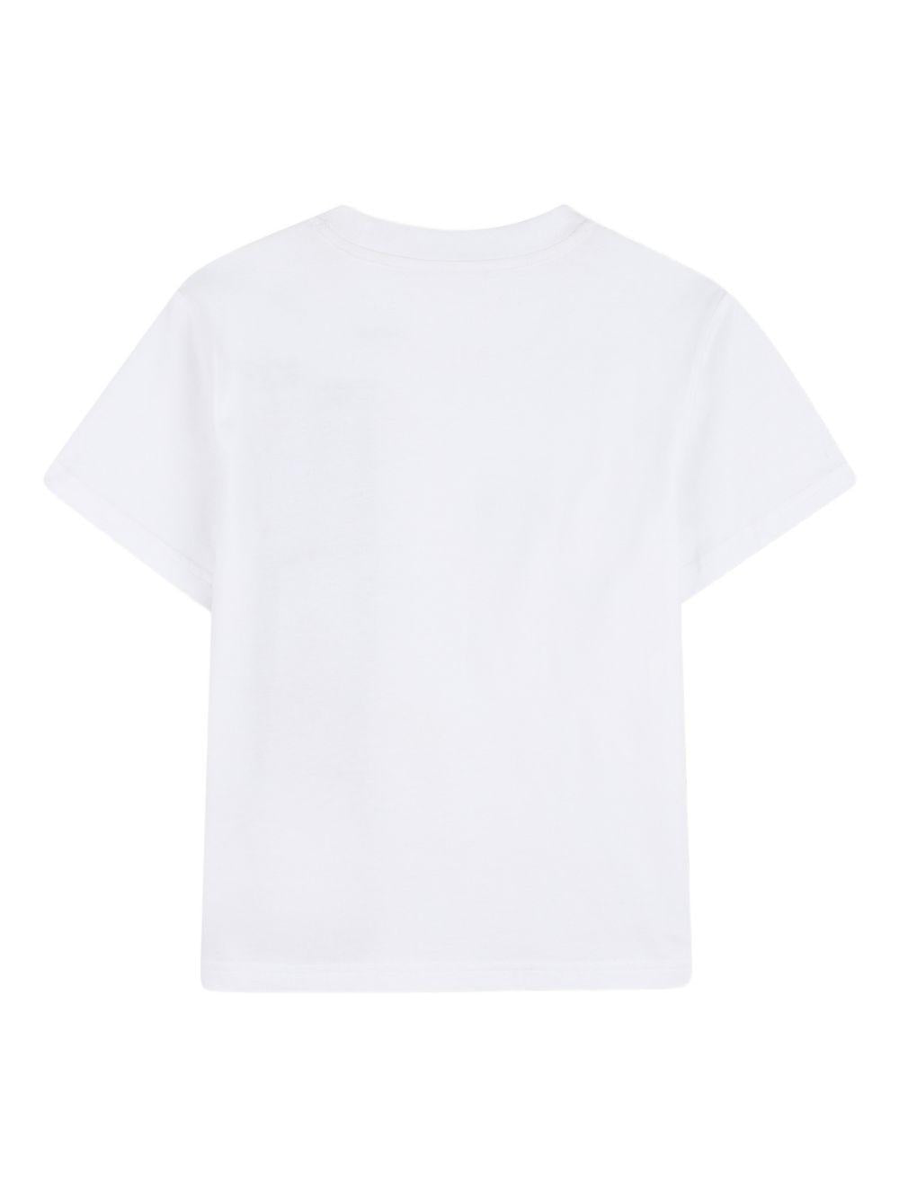 T-shirt per bambino DKNY Kids bianca con stampa grafica sul davanti D62536 10P DKNY KIDS