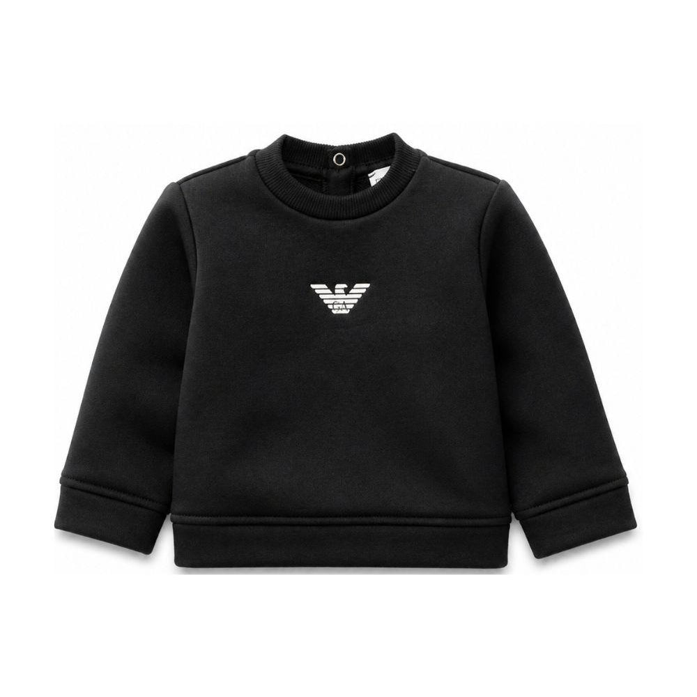 Felpa per neonato Emporio Armani Kids blu con logo aquila sul davanti EB000301 AF14681 MB053 EMPORIO ARMANI KIDS