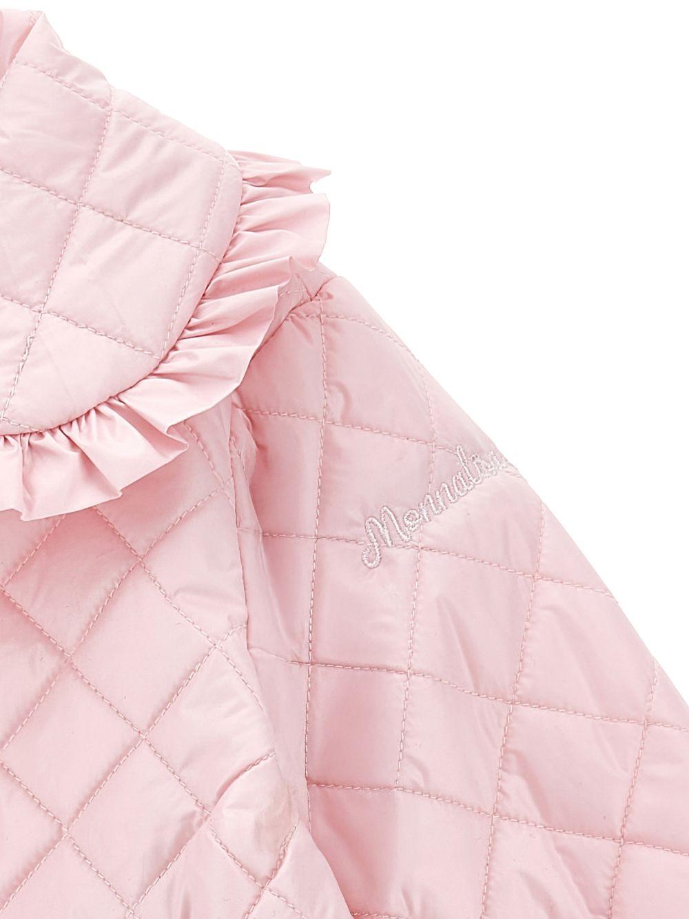 Giubbino per neonata Monnalisa rosa con design trapuntato 37G102 7027 0090 MONNALISA KIDS