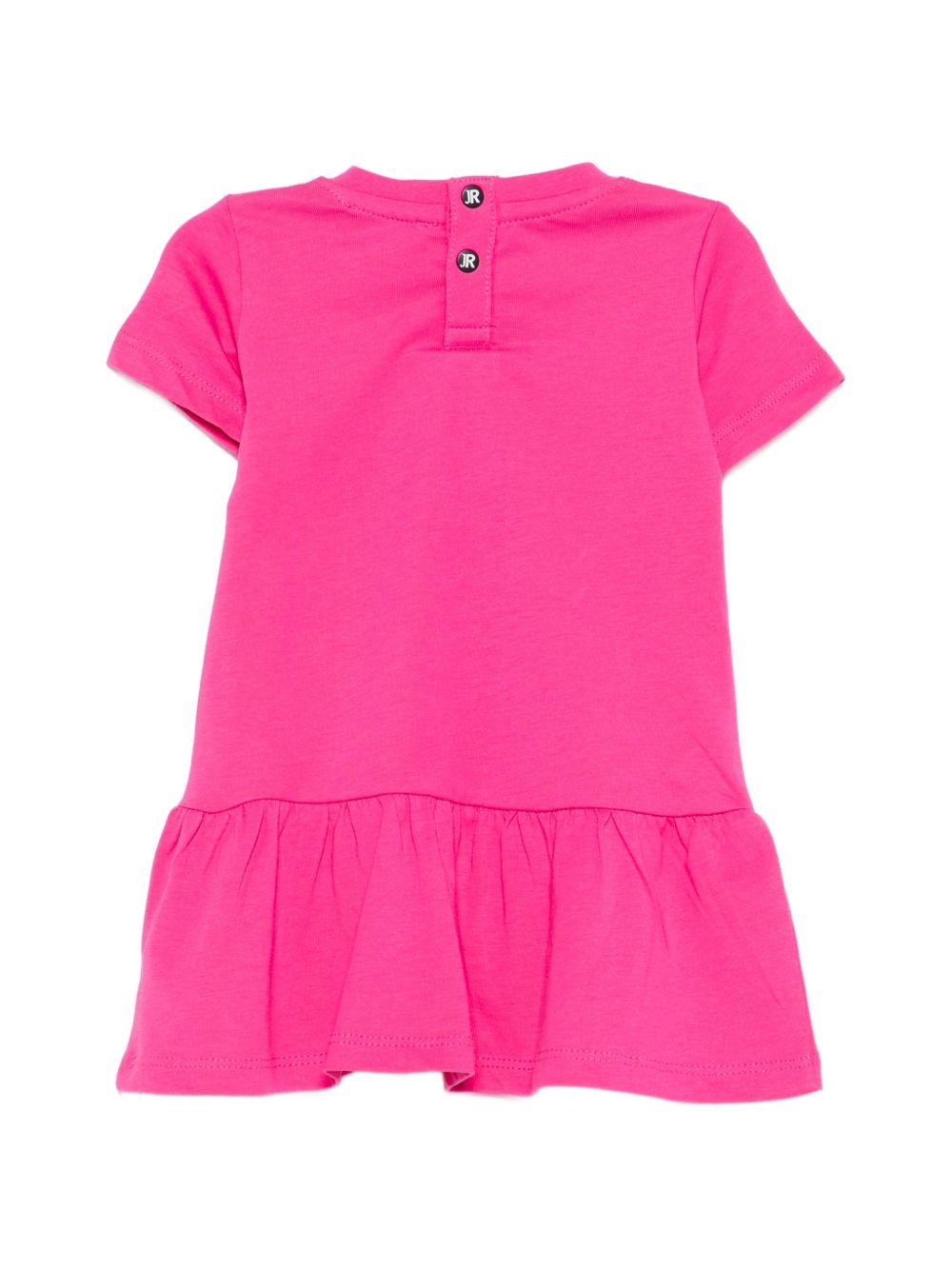 Abito per neonata John Richmond Junior fucsia con ruches RIP26034VE FUCHSIA PURPLE JOHN RICHMOND KIDS