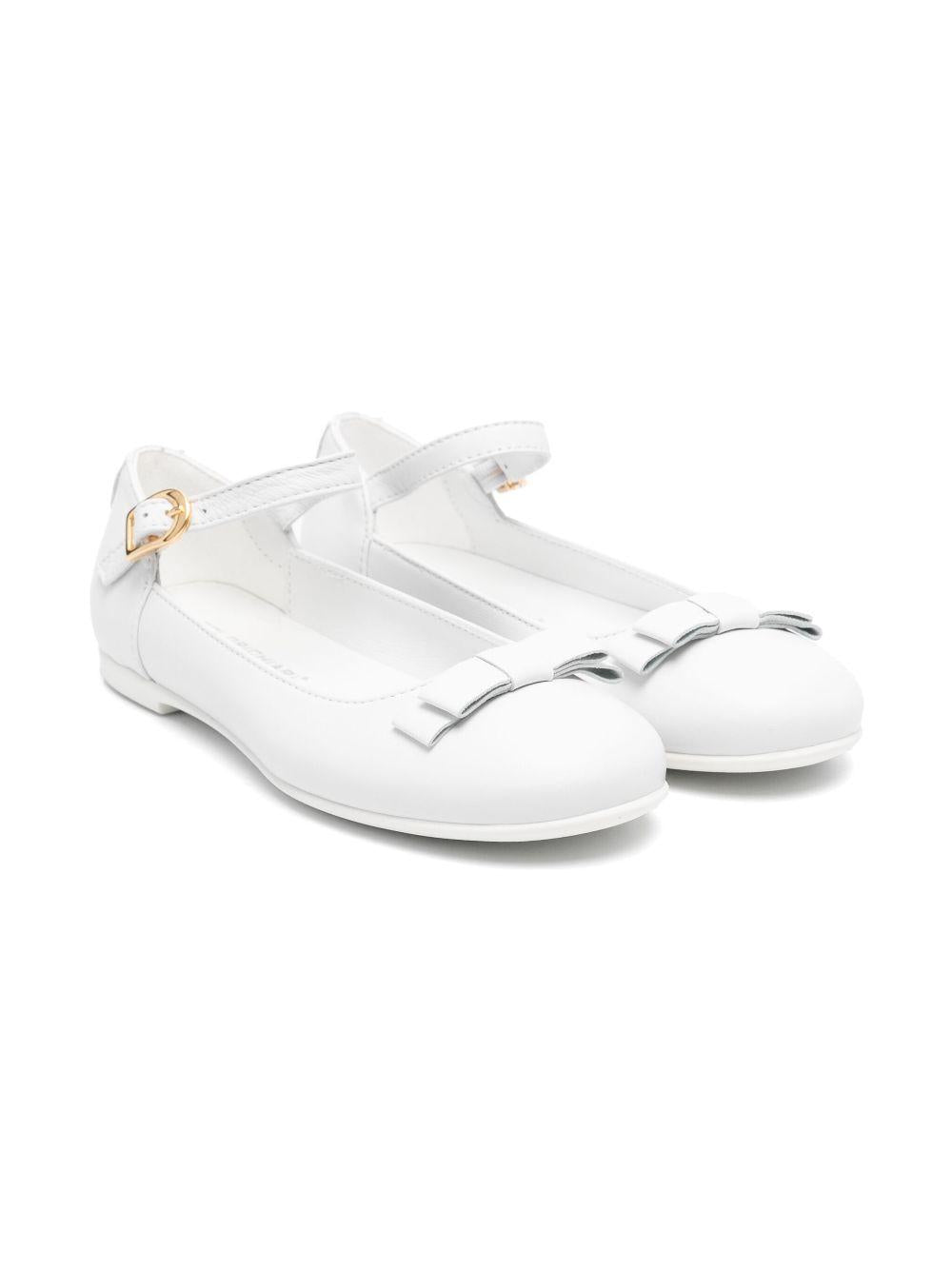 Ballerine per bambina Colorichiari bianco con fiocco con chiusura alla caviglia con fibbia FJ958490 4233 10 COLORICHIARI KIDS