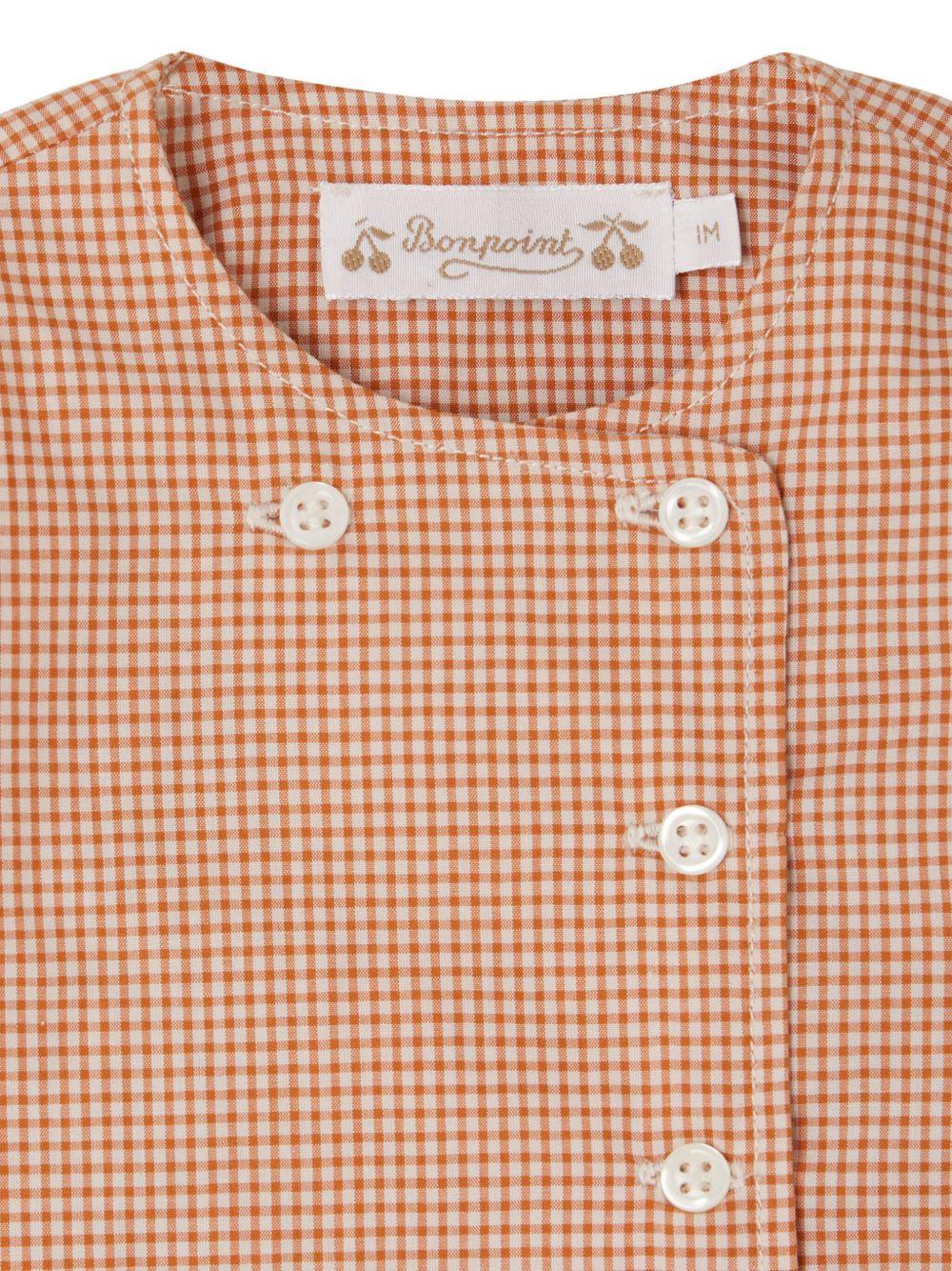 Camicia per neonato Bonpoint Emil arancione in cotone S05OSHW00001 365A BONPOINT