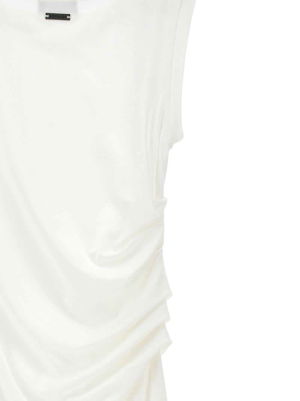 Abito per bambina Monnalisa bianco con ruches 41G907 7231 0001 MONNALISA