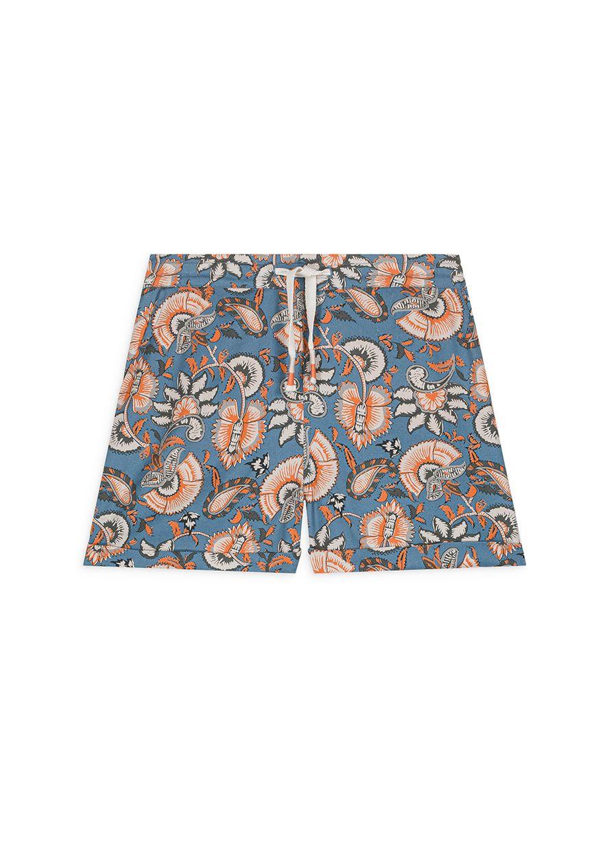 Shorts con fantasie per bambino Louise Misha Kids blu con tasche laterali MRI-S25-S0098 STEEL LOUISE MISHA