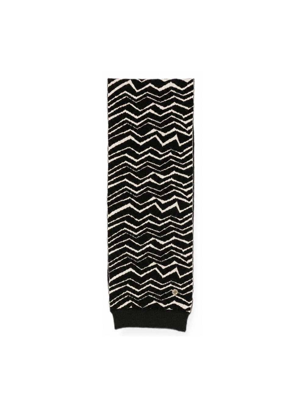 Sciarpa per bambini Missoni Kids nera con motivo a zigzag MZ0B13 W0028 930BG MISSONI KIDS