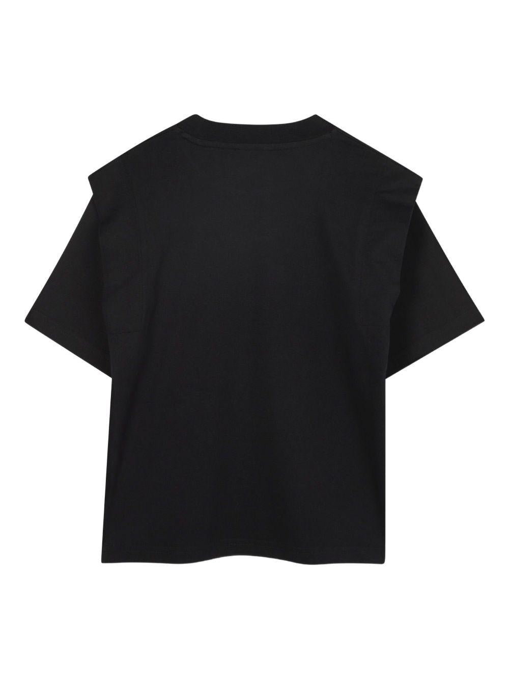 T-shirt per bambina DKNY Kids nera con logo D62417 09B DKNY