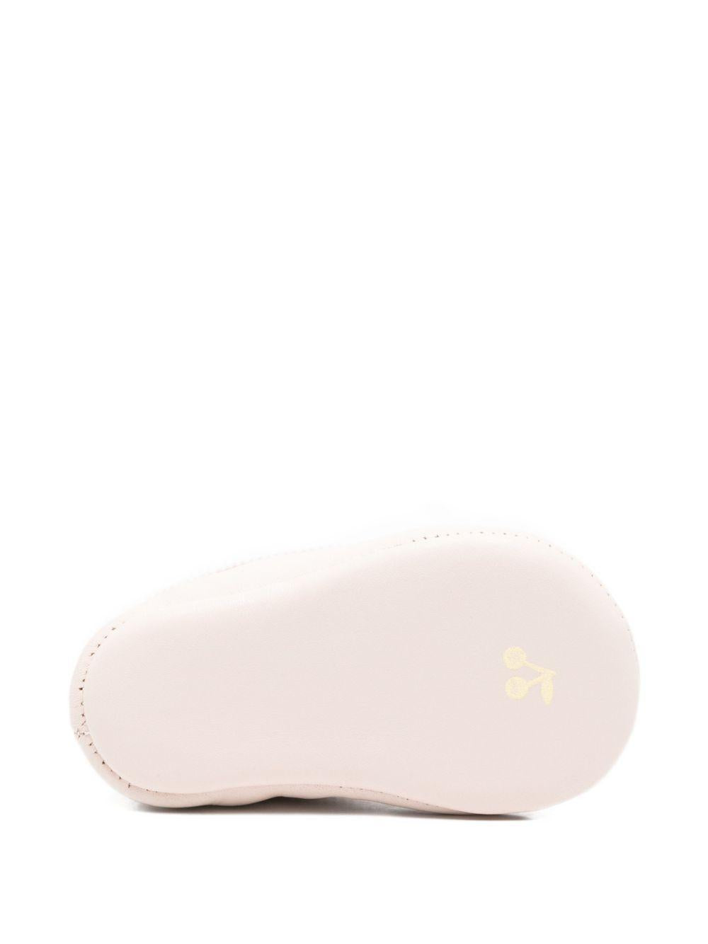 Ballerine per neonata Bonpoint rosa con dettaglio fiocco fucsia S06NSOL00001 025 BONPOINT KIDS