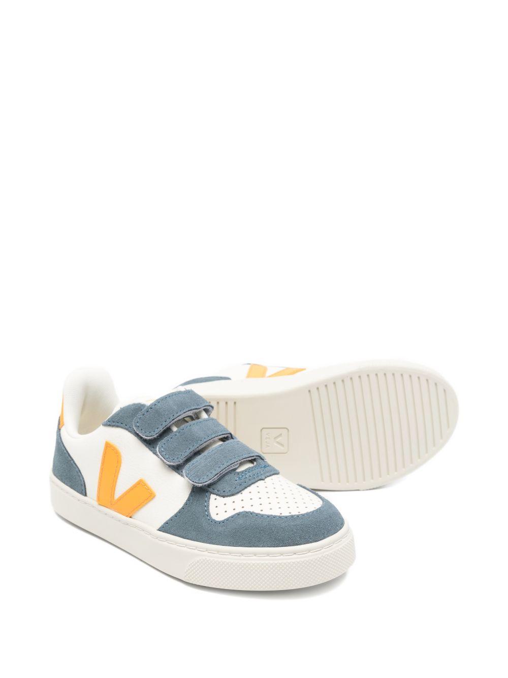 Sneakers V-10 per bambino Veja Kids multicolore con design traforato CV0521507 V-10 PURE OURO CALIFORNIA VEJA KIDS