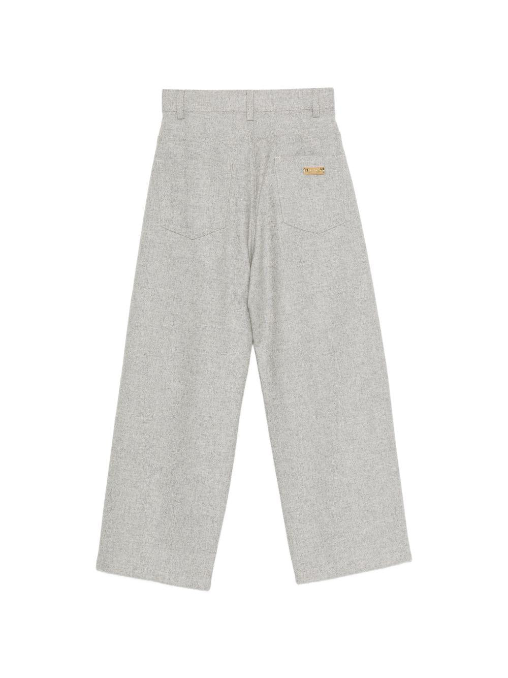 Pantaloni per bambino Balmain Kids grigi con motivo mélange BZ6H80 I0341 806OR BALMAIN KIDS