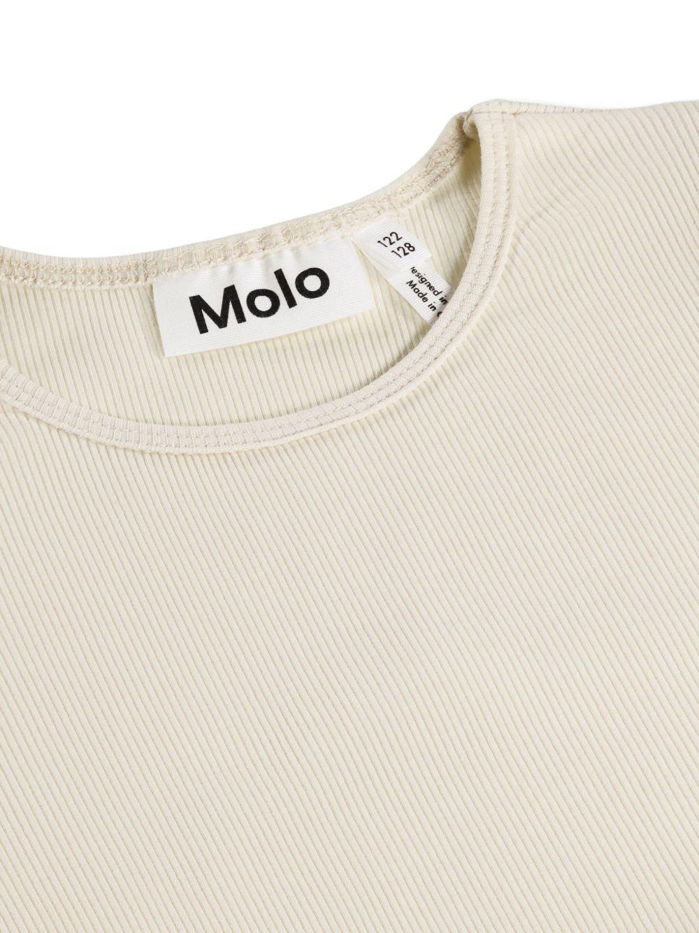 Abito Cyrusila per bambina Molo beige con decorazione in paillettes 2S26E131 8894 MOLO KIDS