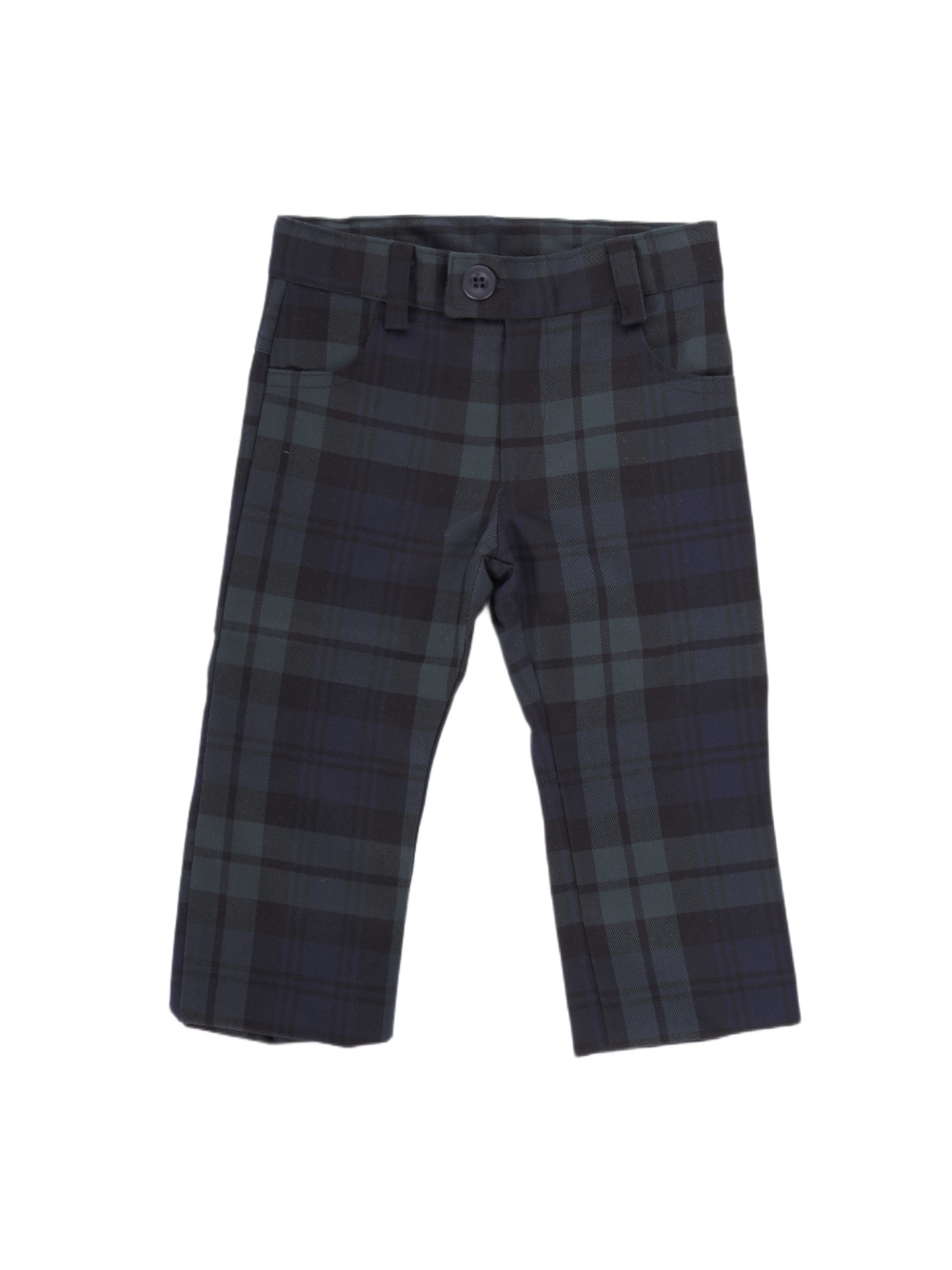 Pantaloni per bambino Baroni verde con motivo scozzese 10579 VERDE BARONI
