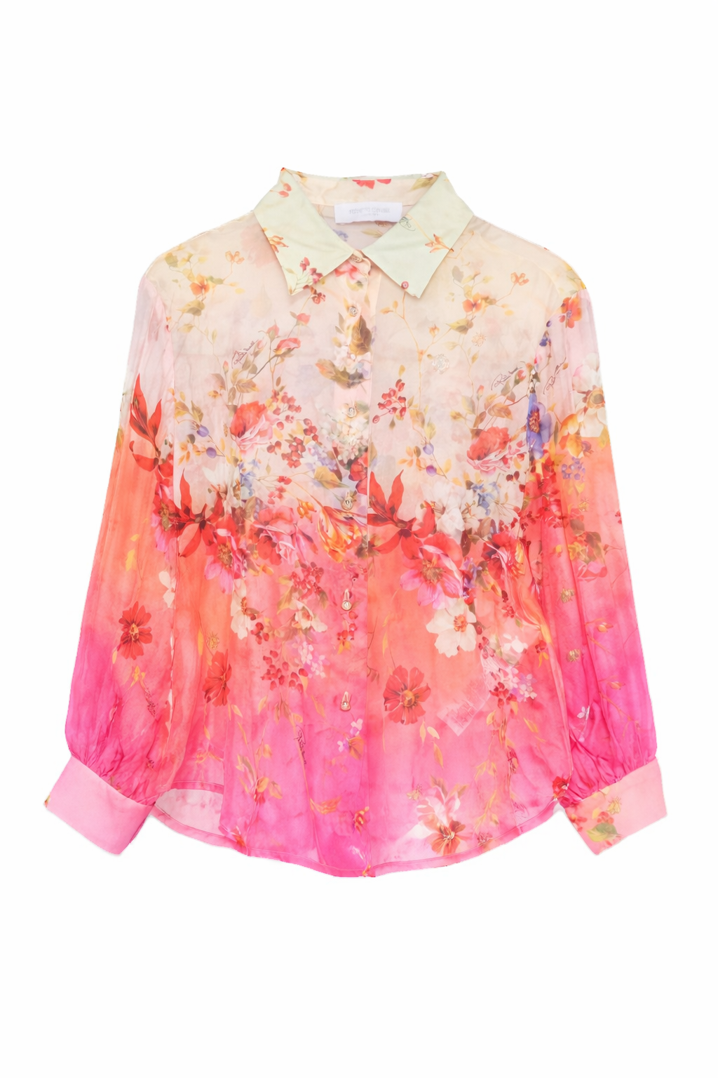 Camicia per bambina Roberto Cavalli Kids multicolore con stampa floreale all-over CGP26160CA MIAMI FL. ROBERTO CAVALLI KIDS