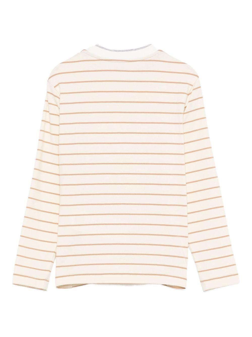 Maglia per bambino Eleventy Kids beige con motivo a righe EX8P10 J0523 101BG ELEVENTY KIDS