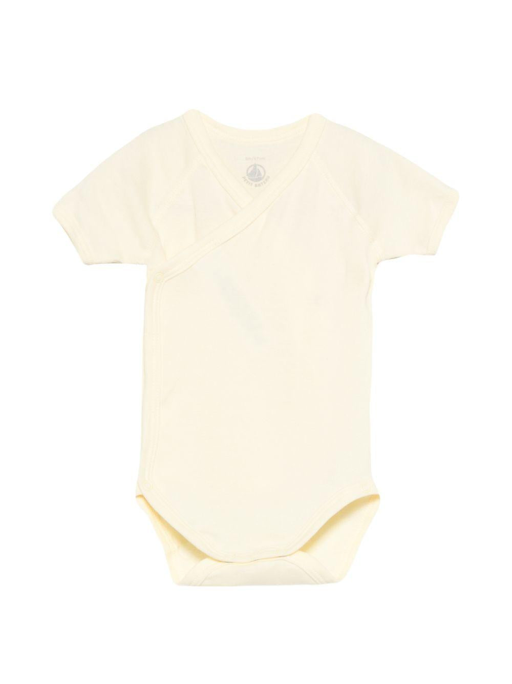Tre body per neonata Petit Bateau multicolore con scollo a V A0FAK 00 PETIT BATEAU