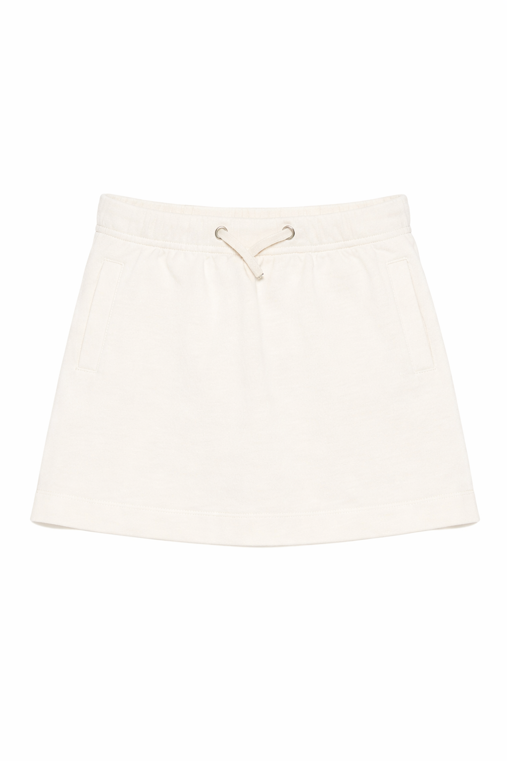 Gonna per bambina Palm Angels Kids bianca con chiusura con coulisse PGCK001S26FLE001 002 PALM ANGELS KIDS