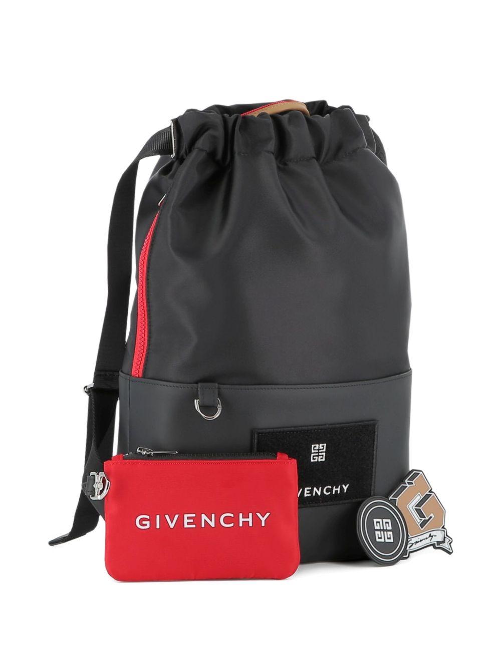 Zaino per bambini Givenchy Kids nero con applicazione con logo H30906 09B GIVENCHY KIDS
