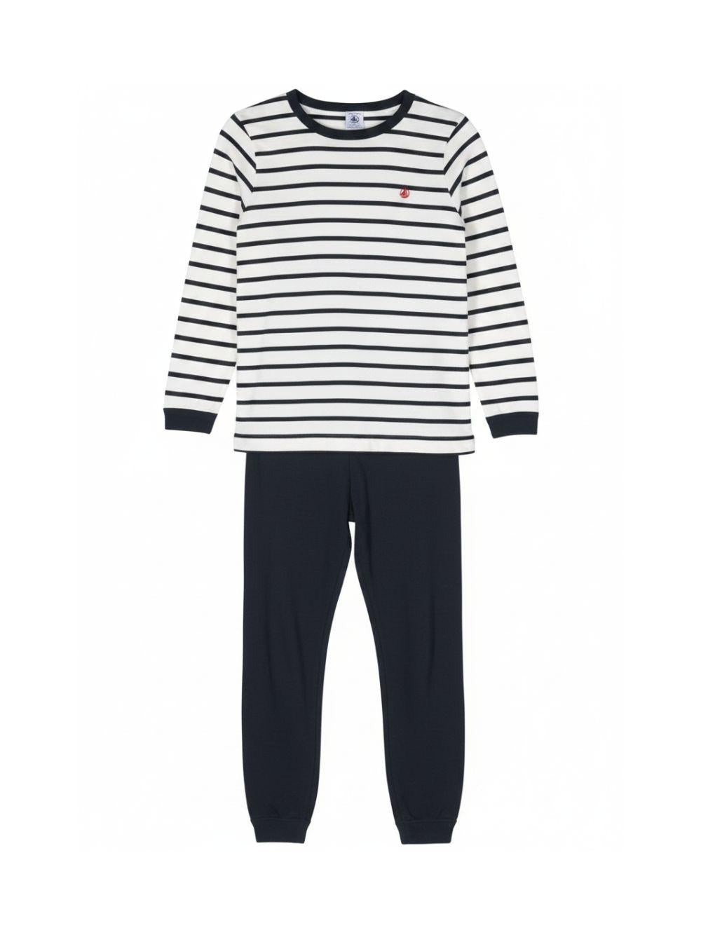Set pigiama due pezzi per bambini Petit Bateau multicolore con design a righe A01DE 01 PETIT BATEAU KIDS