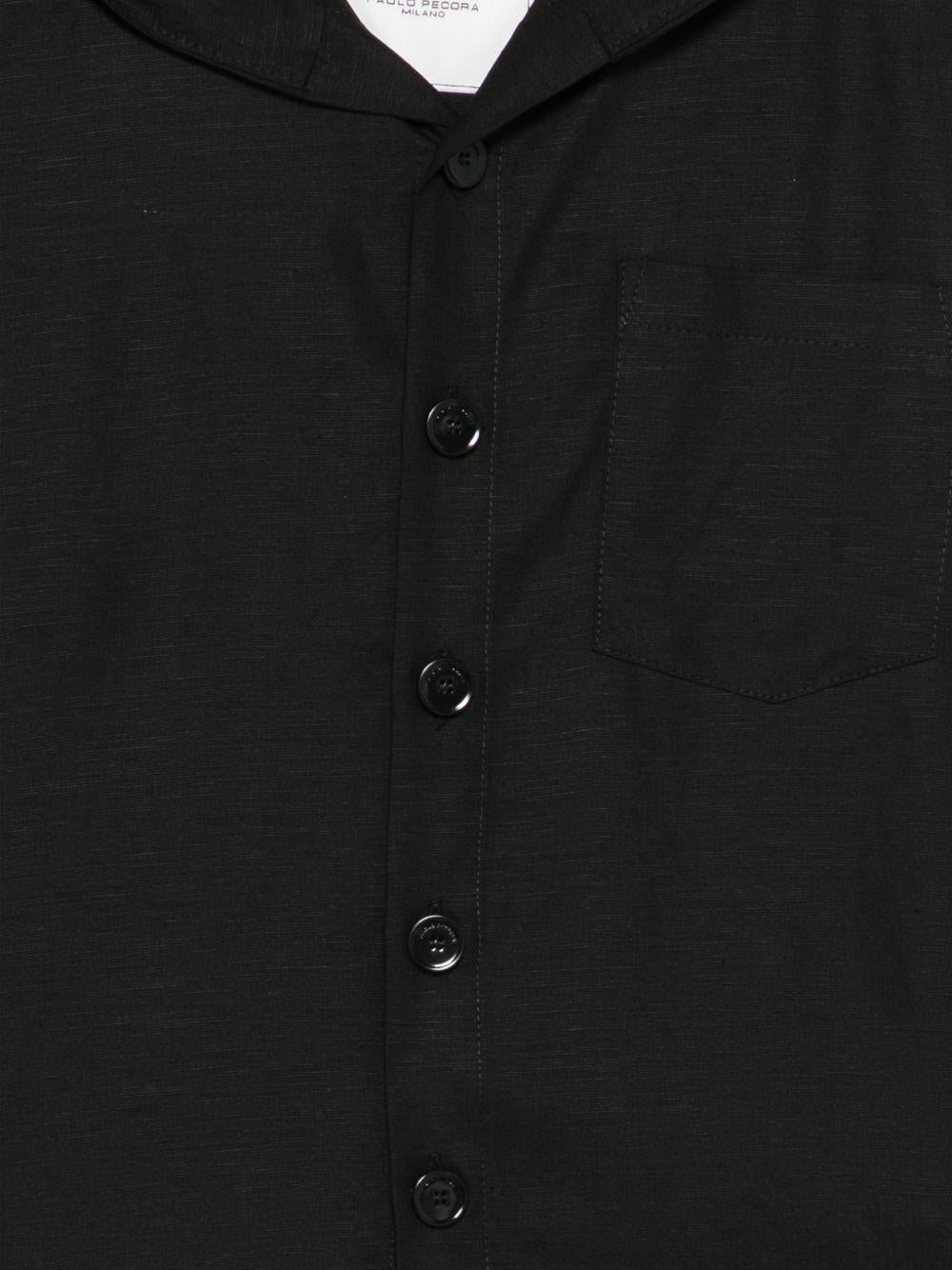 Camicia per bambino Paolo Pecora Kids nera con cappuccio PP4216 NERO PAOLO PECORA KIDS