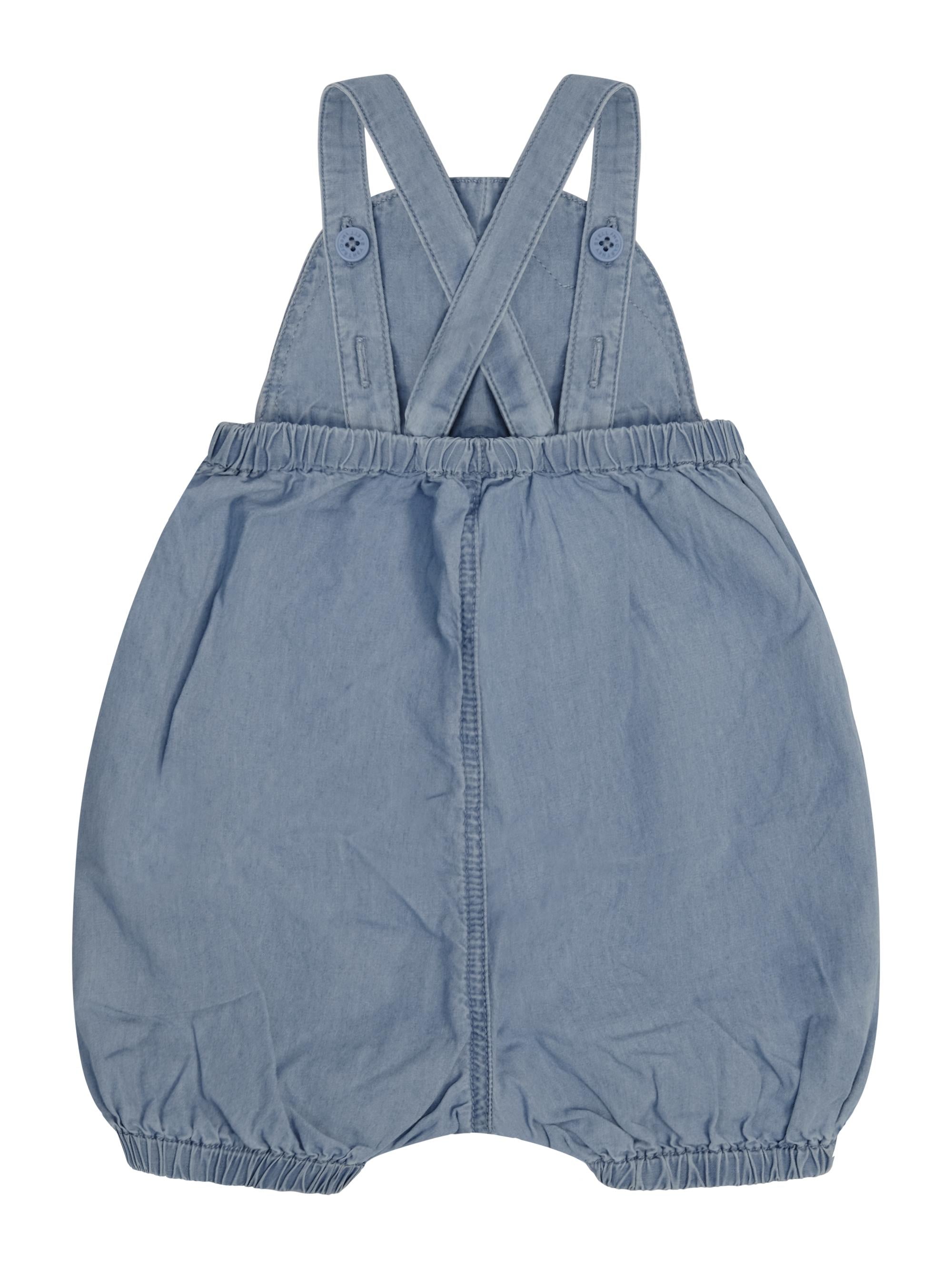 Salopette per neonata Stella McCartney Kids denim con dettaglio coccinella TYA012 Z0161 600 STELLA McCARTNEY KIDS