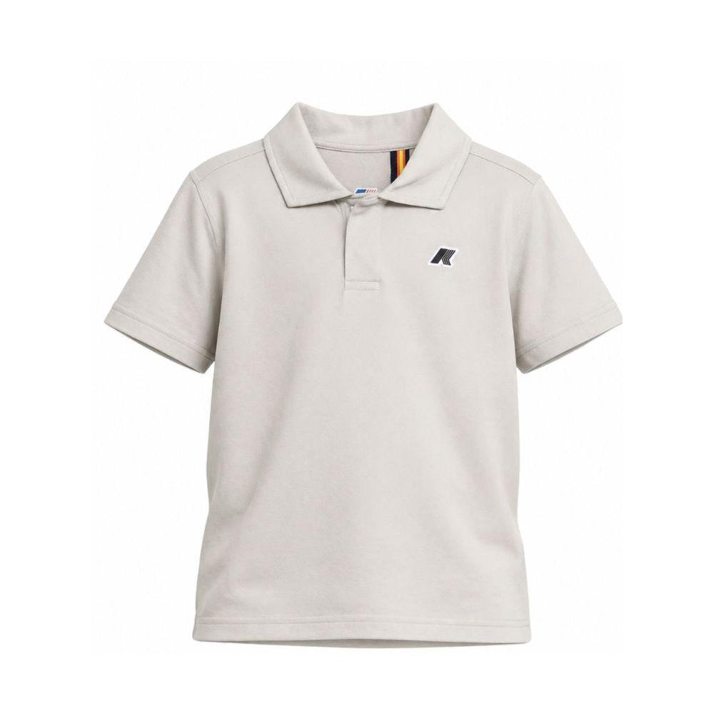 Polo per bambino K Way Kids grigia con toppa con logo K7134LW 634 K-WAY KIDS