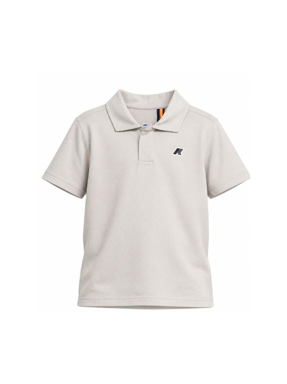 Polo per bambino K Way Kids grigia con toppa con logo K7134LW 634 K-WAY KIDS