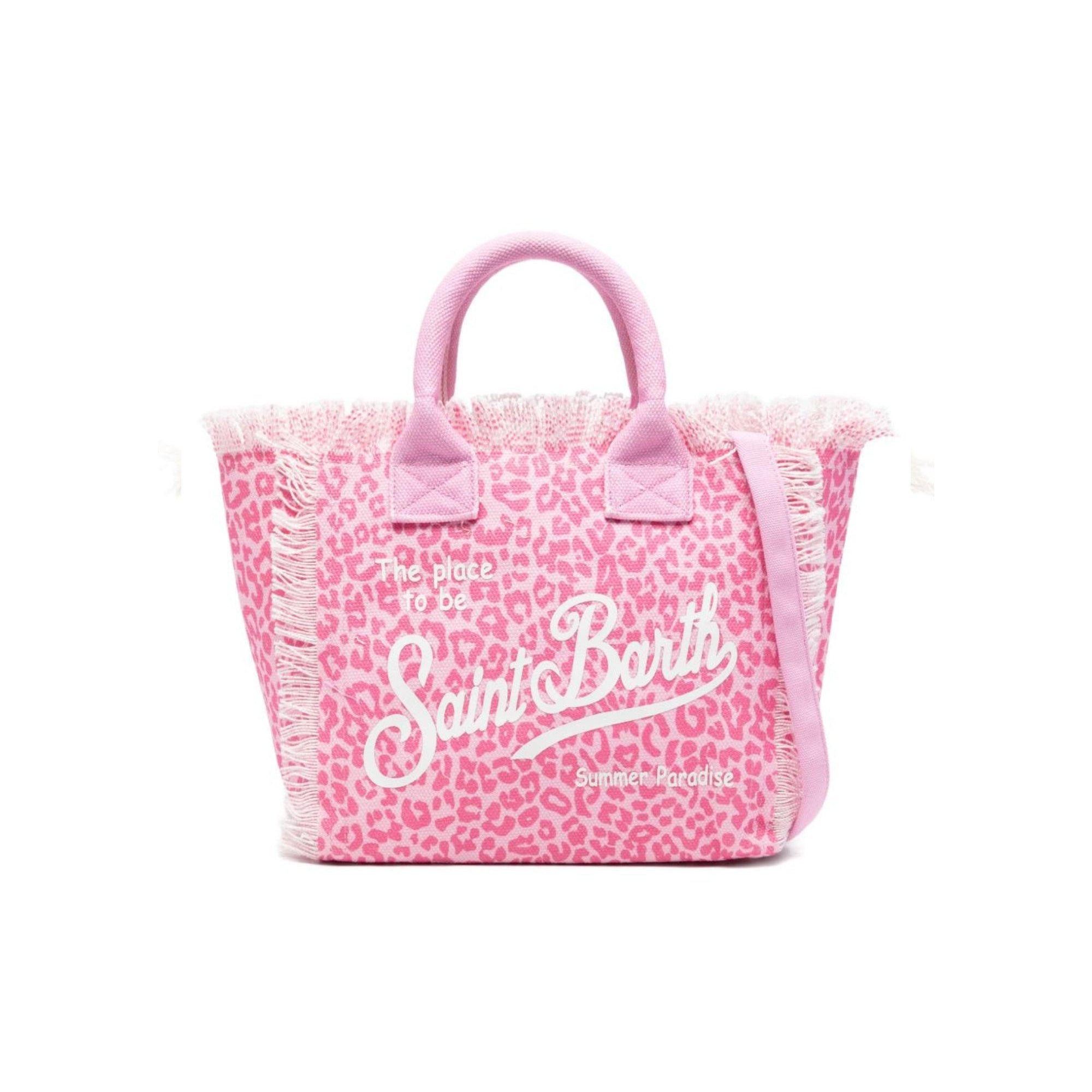 Borsa tote Colette MC2 Saint Barth animalier con dettaglio frange COL0001 03479L MC2 ST. BARTH KIDS