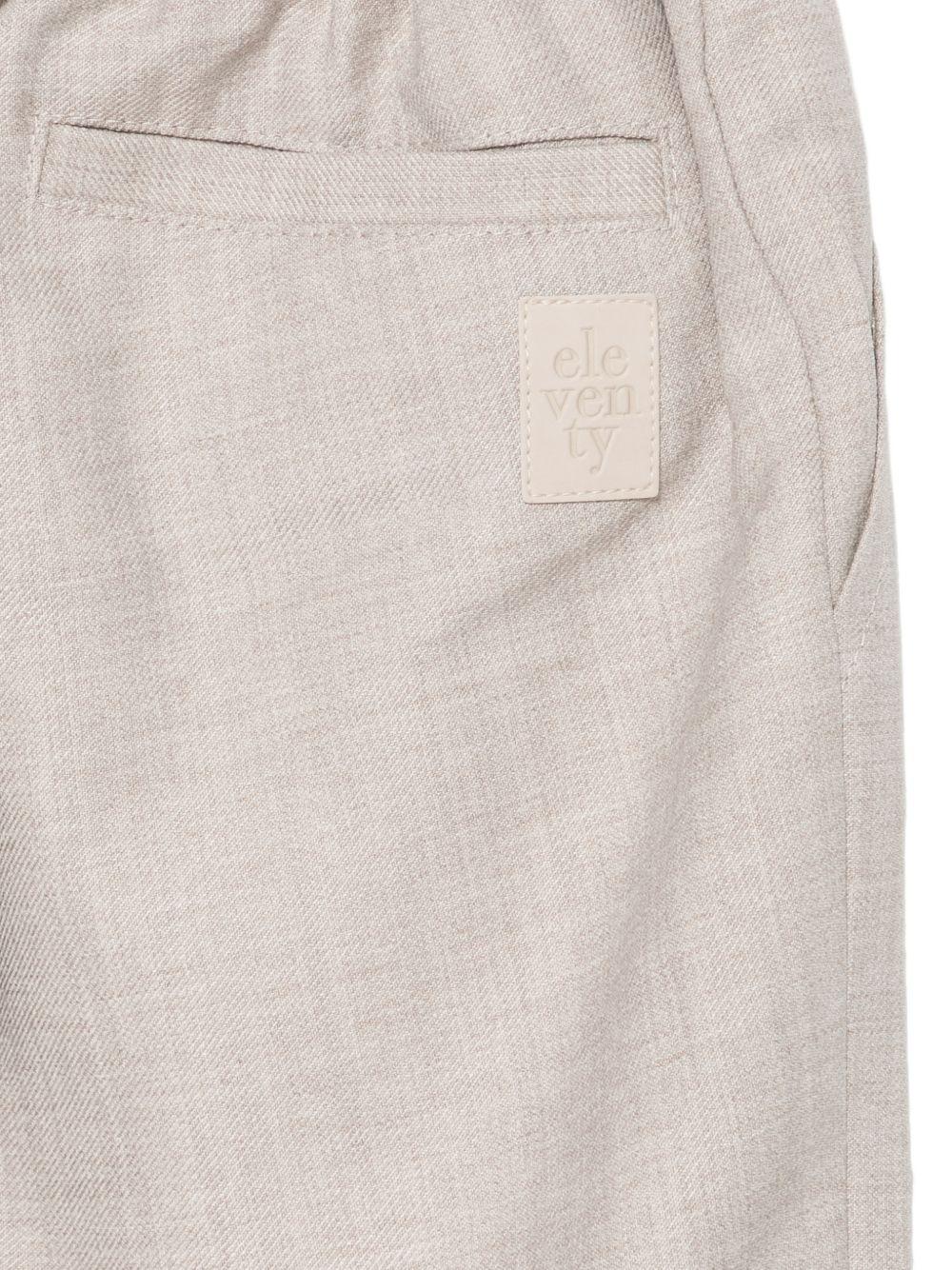 Pantaloni per bambino Eleventy Kids grigi con vita con coulisse elasticizzata EZ6H10 I0346 875 ELEVENTY KIDS