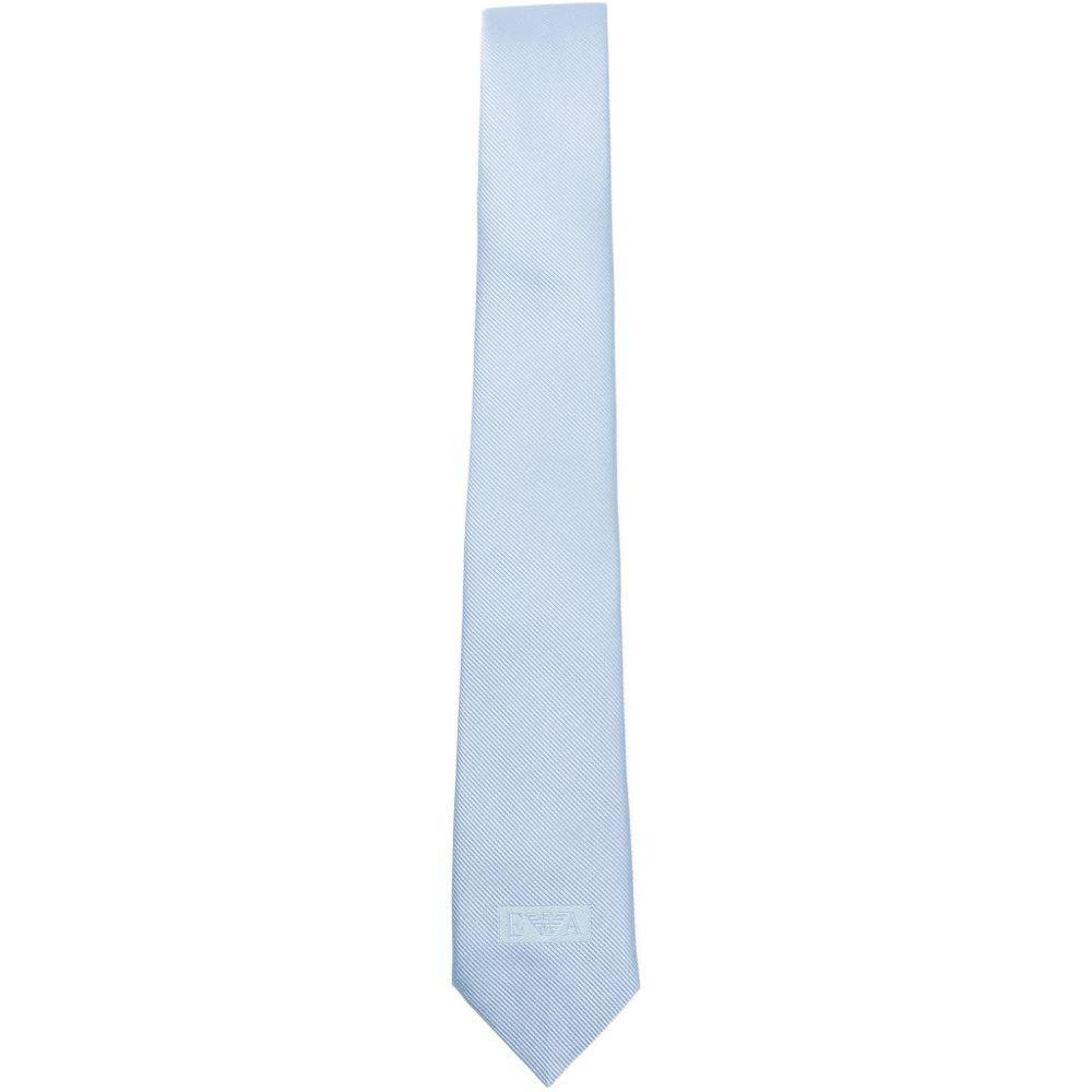 Cravatta per bambino Emporio Armani Kids azzurro con dettglio logo EB000843 AF23749 U9360 EMPORIO ARMANI KIDS