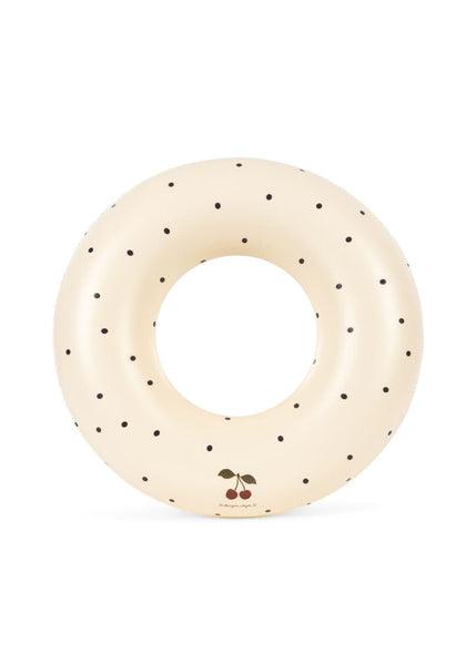 Set ciambella e pallone per la spiaggia per bambini Konges Slojd beige con fantasia a pois KS105094 NAVY DOT KONGES SLOJD