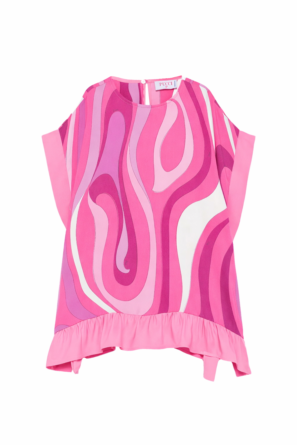 Abito per bambina Emilio Pucci Junior rosa con stampa grafica PY1C21 K0279 570BC EMILIO PUCCI KIDS