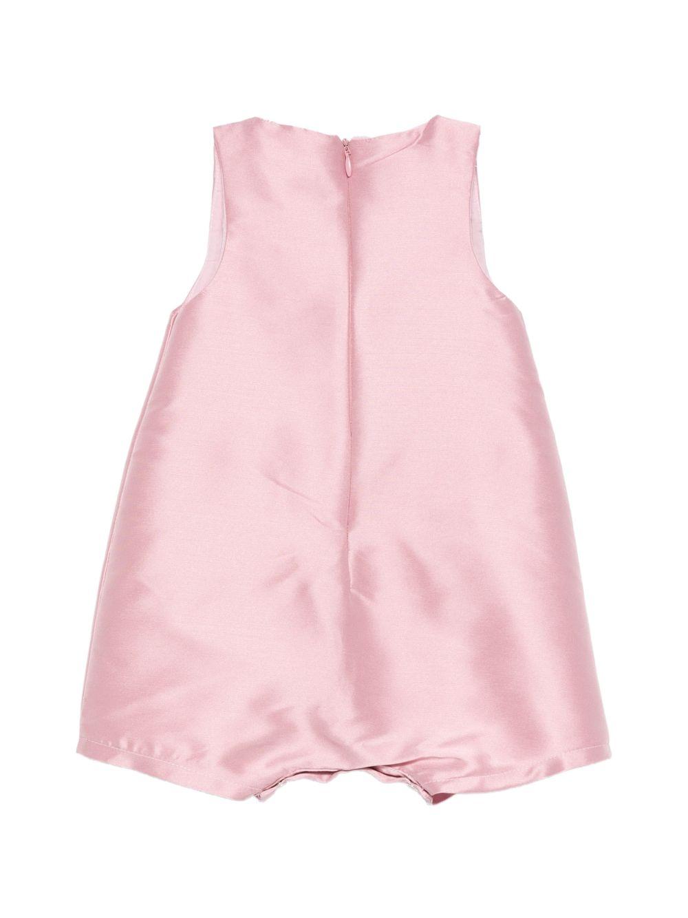 Tutina per neonata Alapage rosa con applicazioni floreali AL68B ROSA A'LAPAGE KIDS