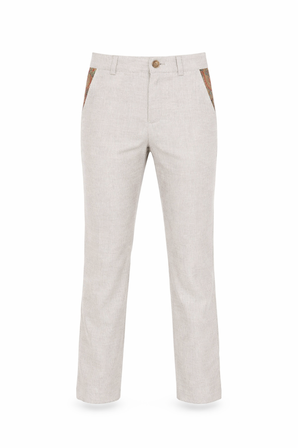 Pantaloni per bambino Etro Kids grigio con tasca con stampa paisley GY6P60 I0314 956 ETRO KIDS