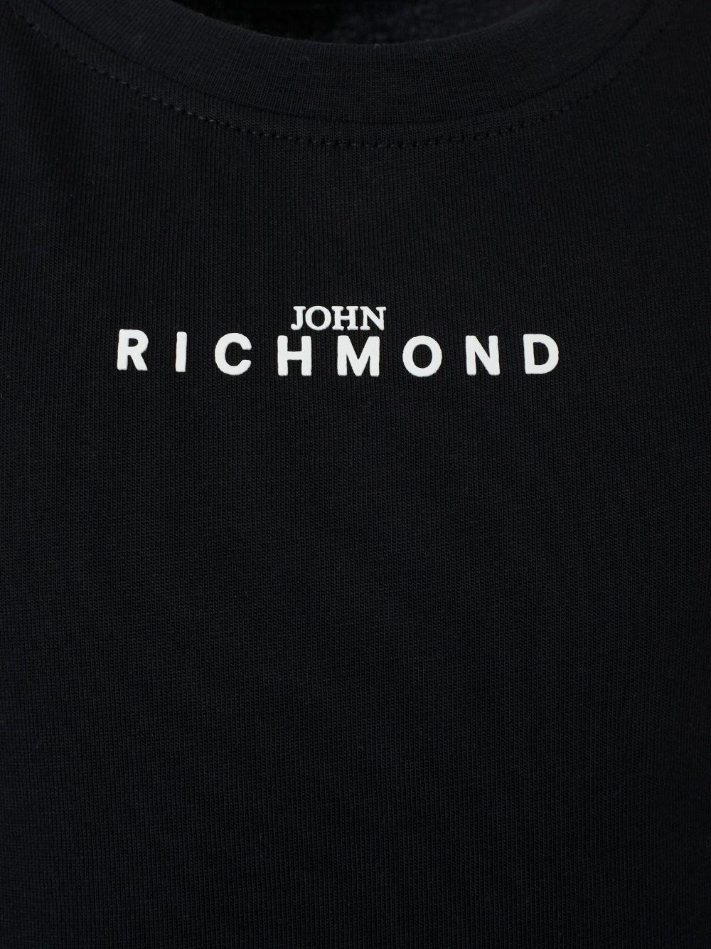 T-shirt per bambino John Richmond Junior nera con logo RBA25010TS BLACK JOHN RICHMOND JUNIOR