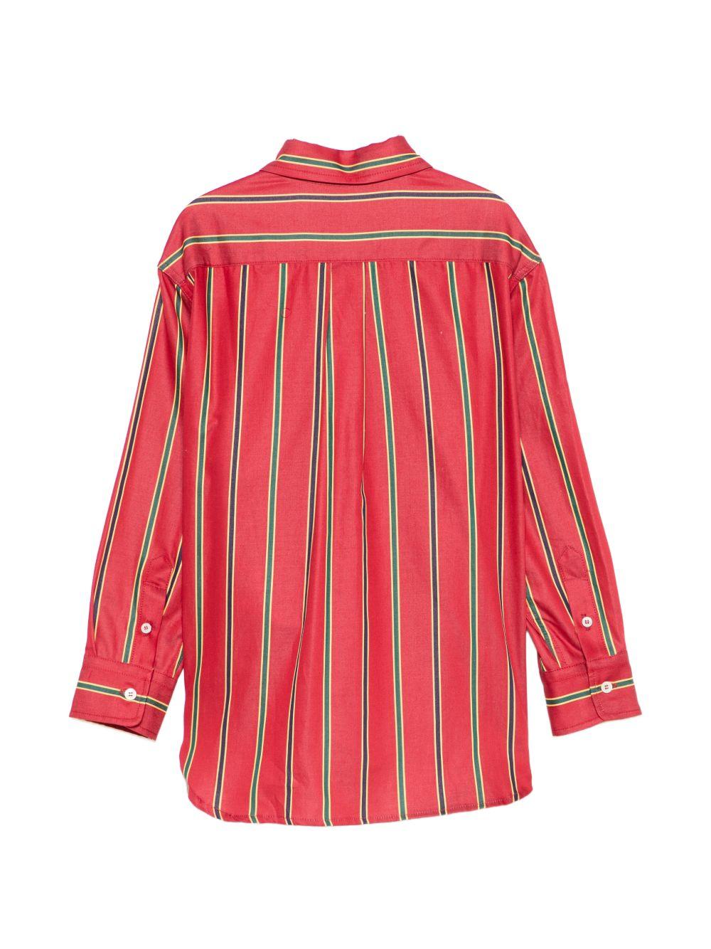 Camicia Pegaso per bambino Etro Kids rosso con motivo a righe GZ5H10 P0622 52CVE ETRO KIDS