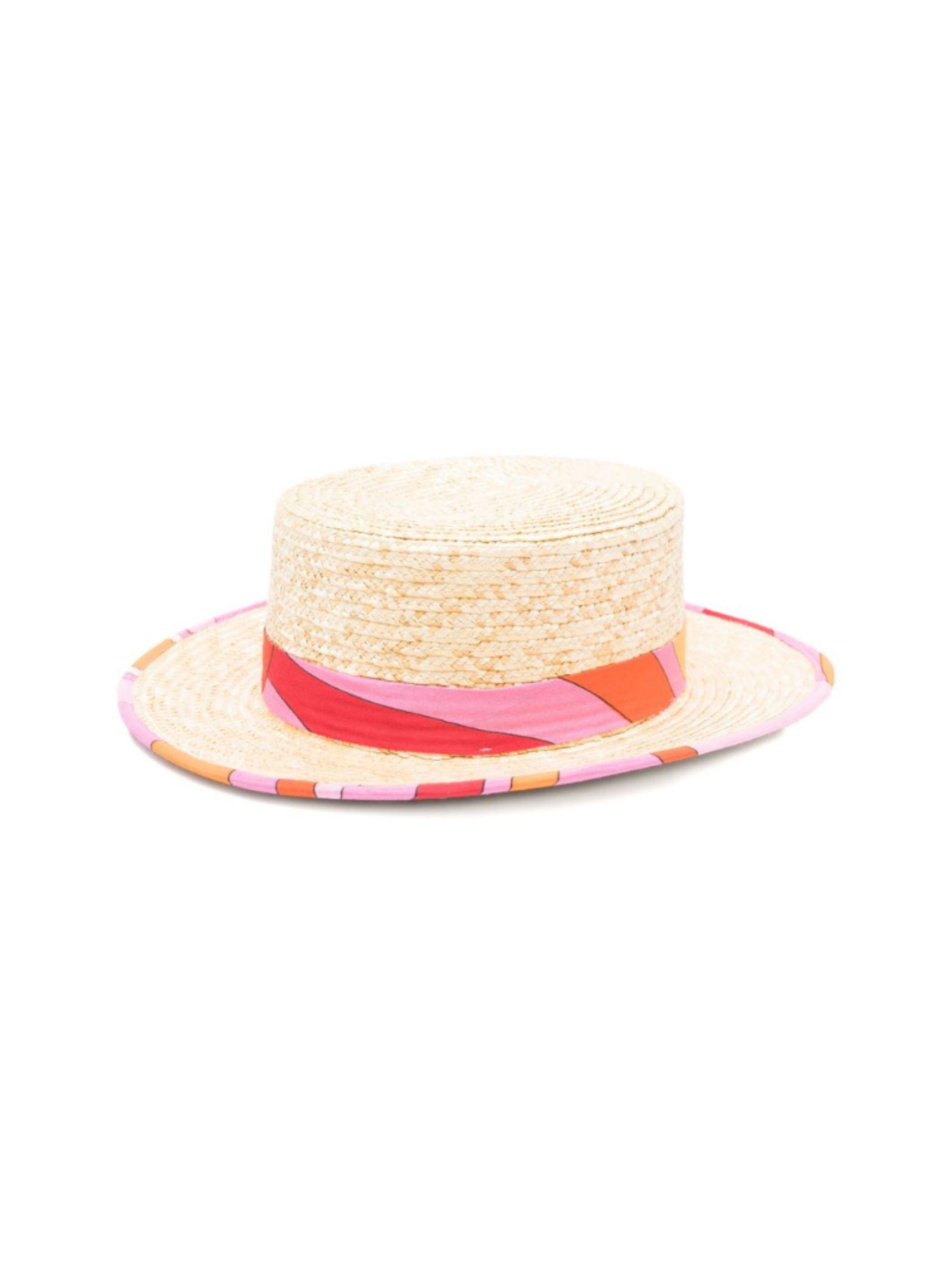 Cappello per bambina Emilio Pucci Junior beige con decorazione a fantasia PY0A67 Z2963 111RS EMILIO PUCCI KIDS