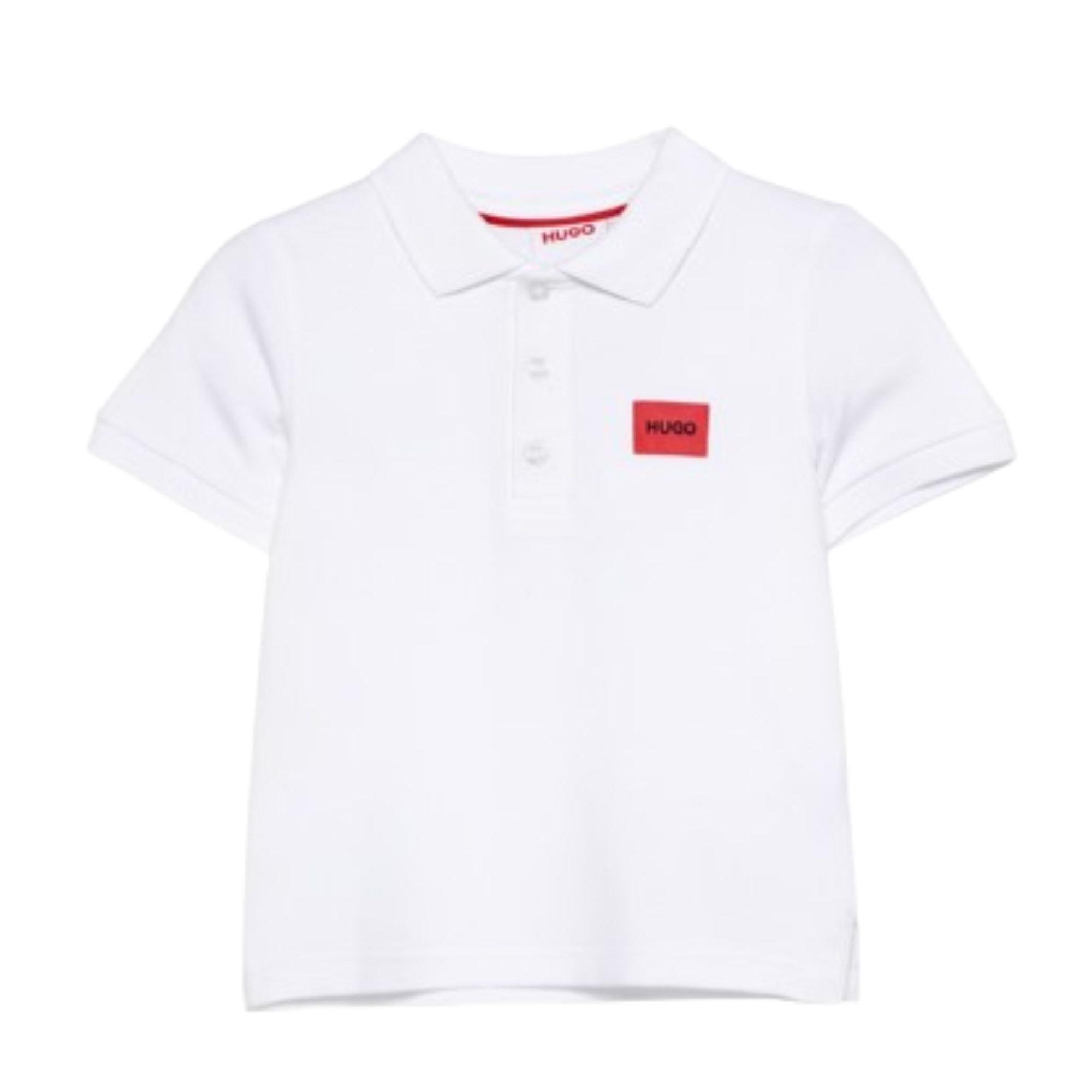 Polo per bambino Hugo Kids bianca con logo G01186 10P Hugo KIDS