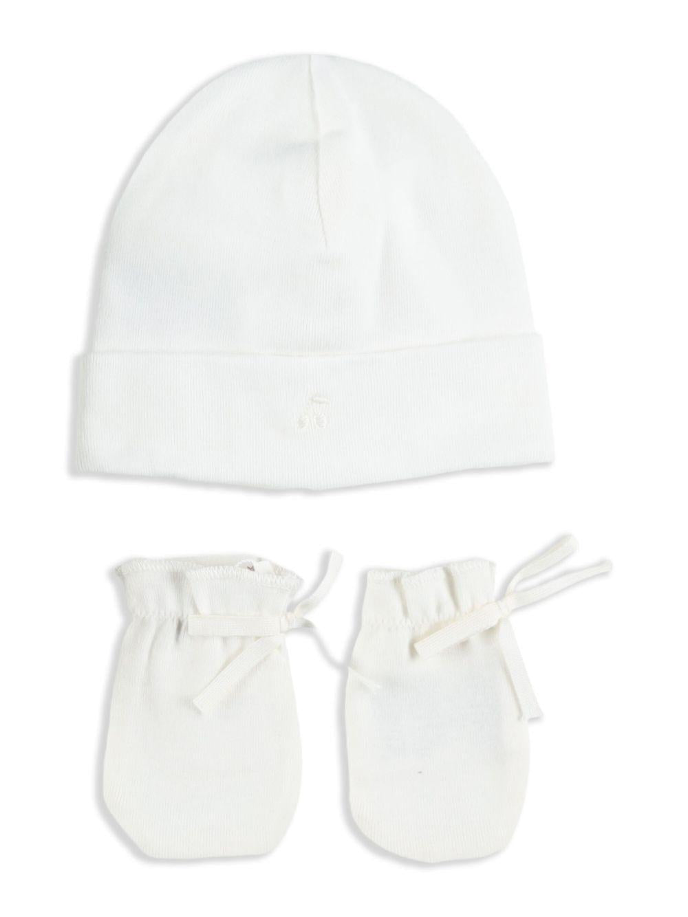 Set regalo per neonati Bonpoint bianco con dettaglio ricamato sul berretto PERZDID00103 002 BONPOINT KIDS