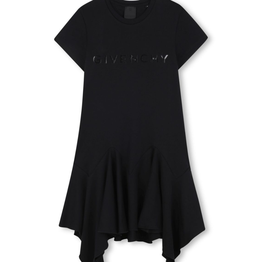 Abito leggero per bambina Givenchy Kids nero con caratteristico motivo 4G H30775 09B GIVENCHY KIDS