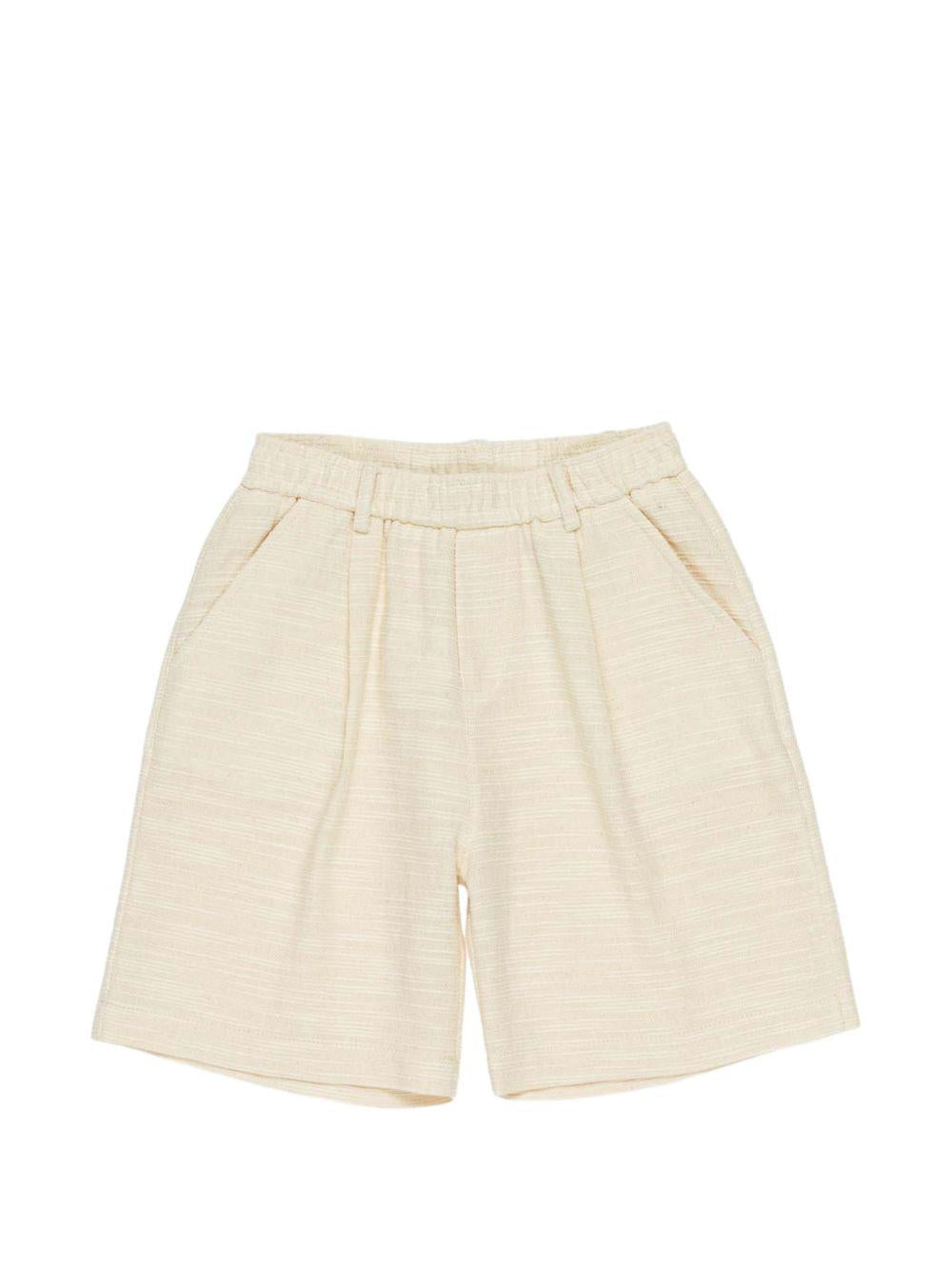 Shorts per bambino Paolo Pecora Kids beige con tasche applicate PP4380 SABBIA PAOLO PECORA KIDS