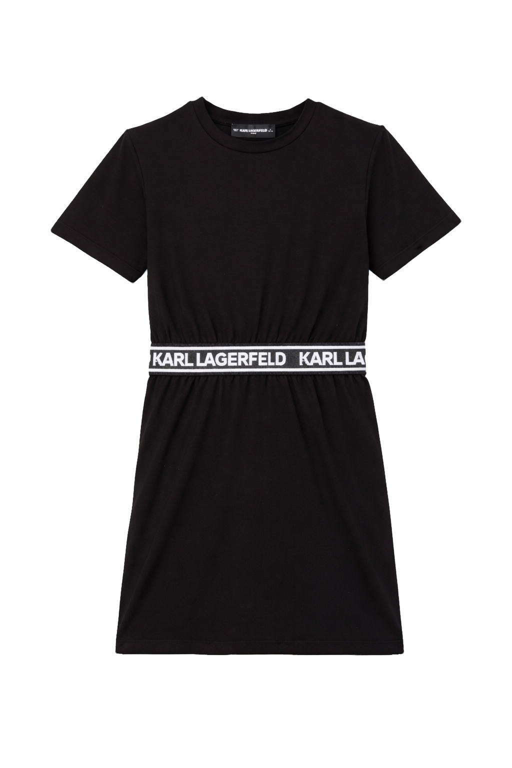 Abito per bambina Karl Lagerfeld Kids nero con banda logo Z31152 09B KARL LAGERFELD KIDS