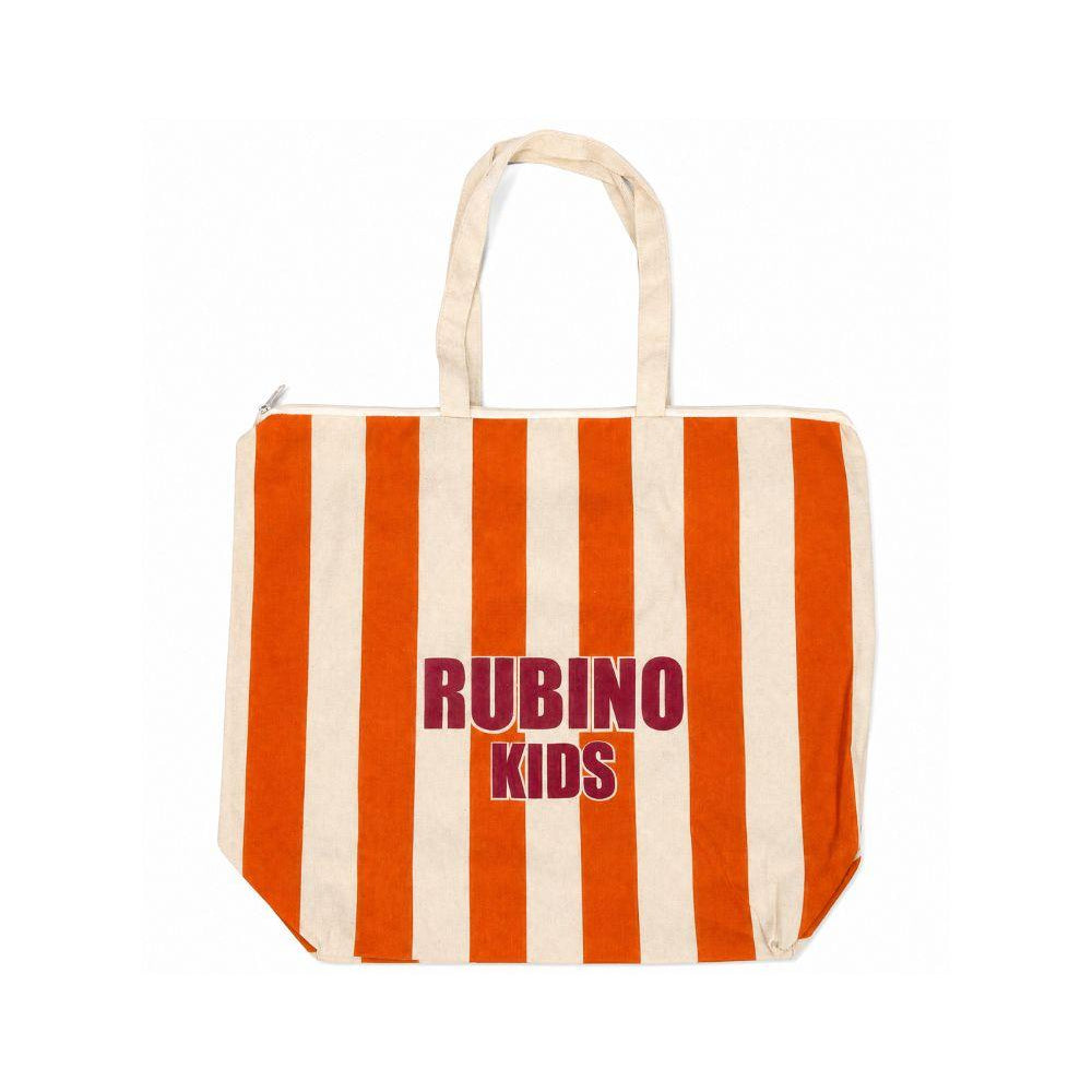 Borsa City personalizzata Rubino Kids arancione con design a righe CITY ARANCIONE RUBINO
