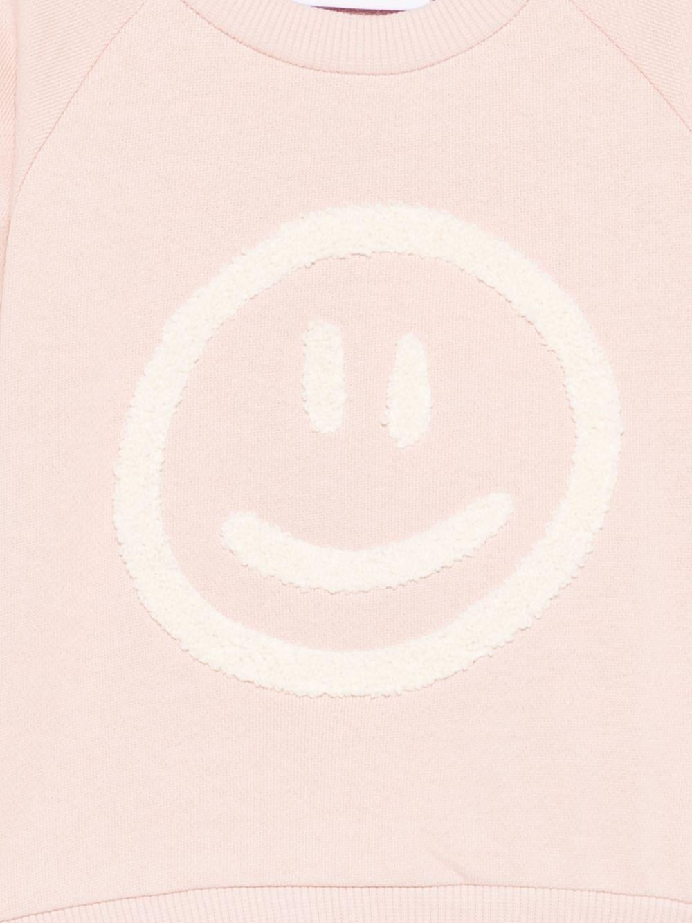 Felpa per neonata Molo rosa con ricamo smile sul davanti 6S26J203 8058 MOLO KIDS